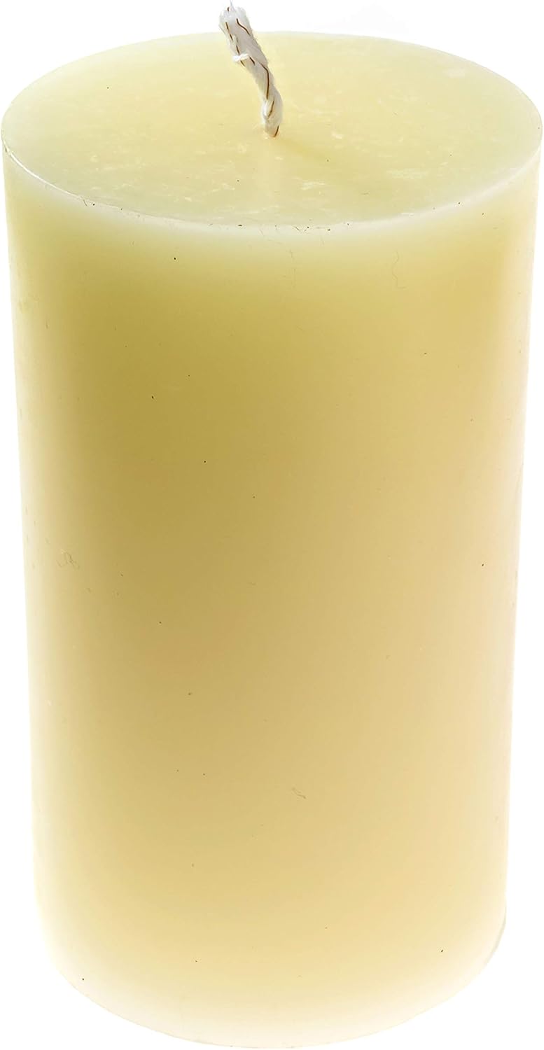 Alternative Imagination Large Beeswax Candles 80 Hour Ivory Pillar 1 Pack