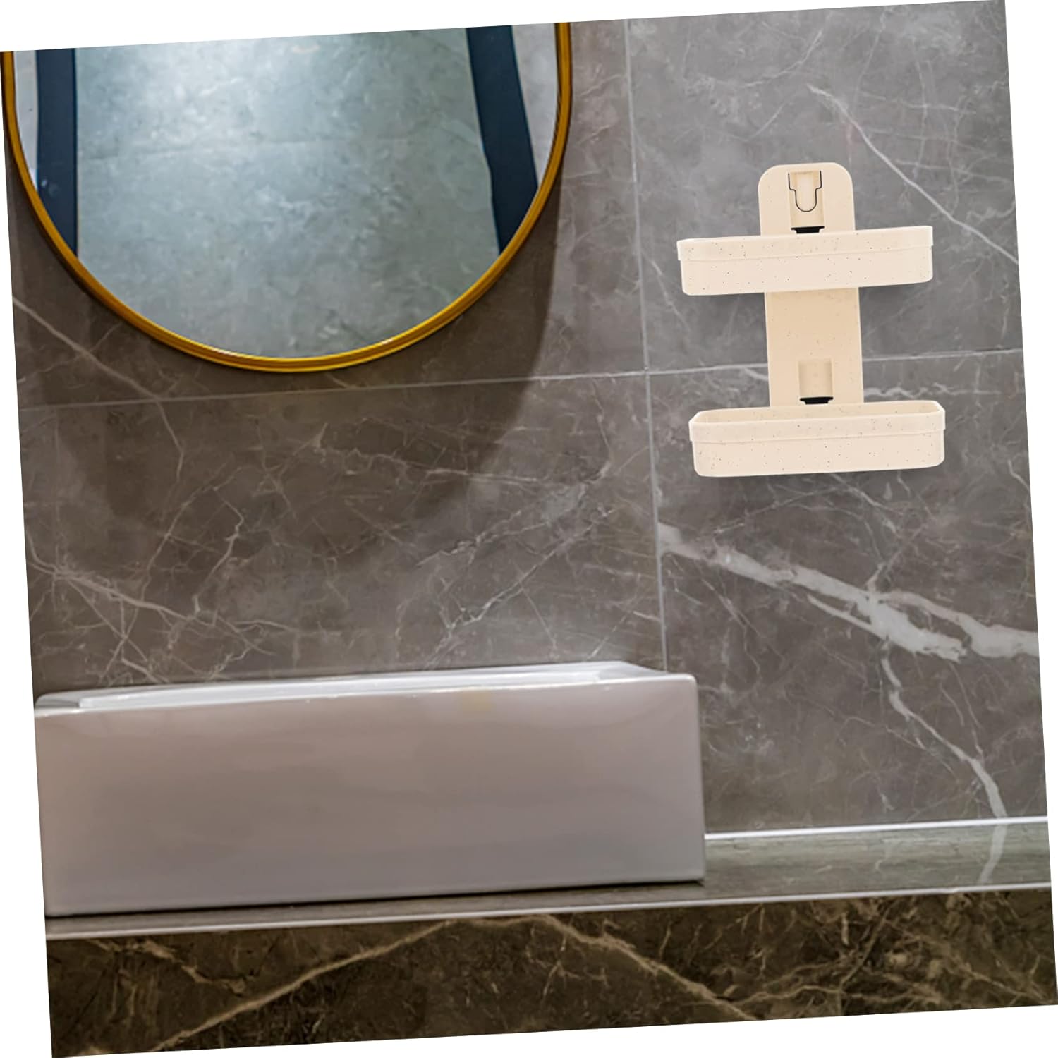 FIXOSHEE Wall Mount Double Layer Soap Dish with Draining Holes
