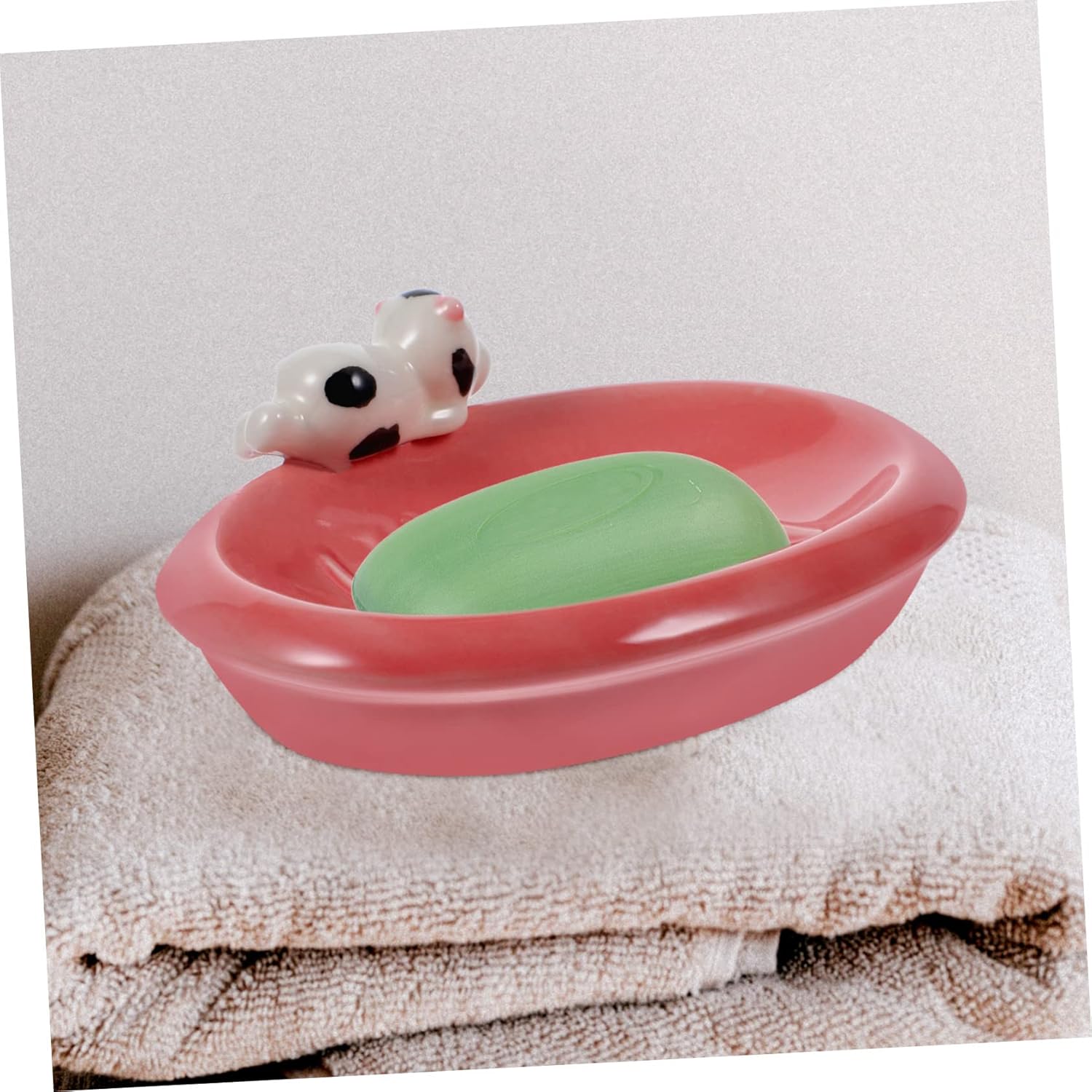 Cute Ceramic Soap Holder for Bathroom Kitchen