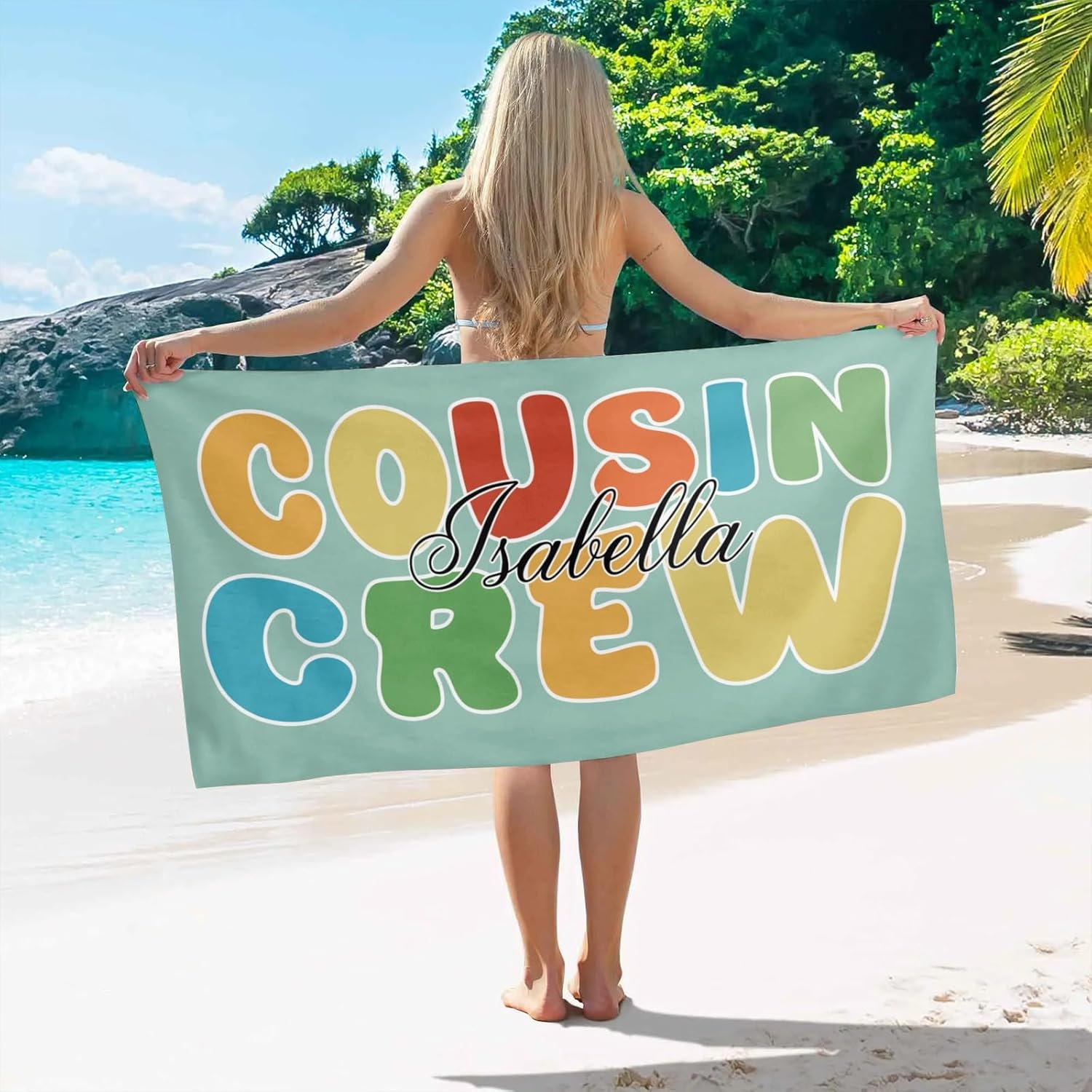 Personalized Beach Towels for Kids with Names