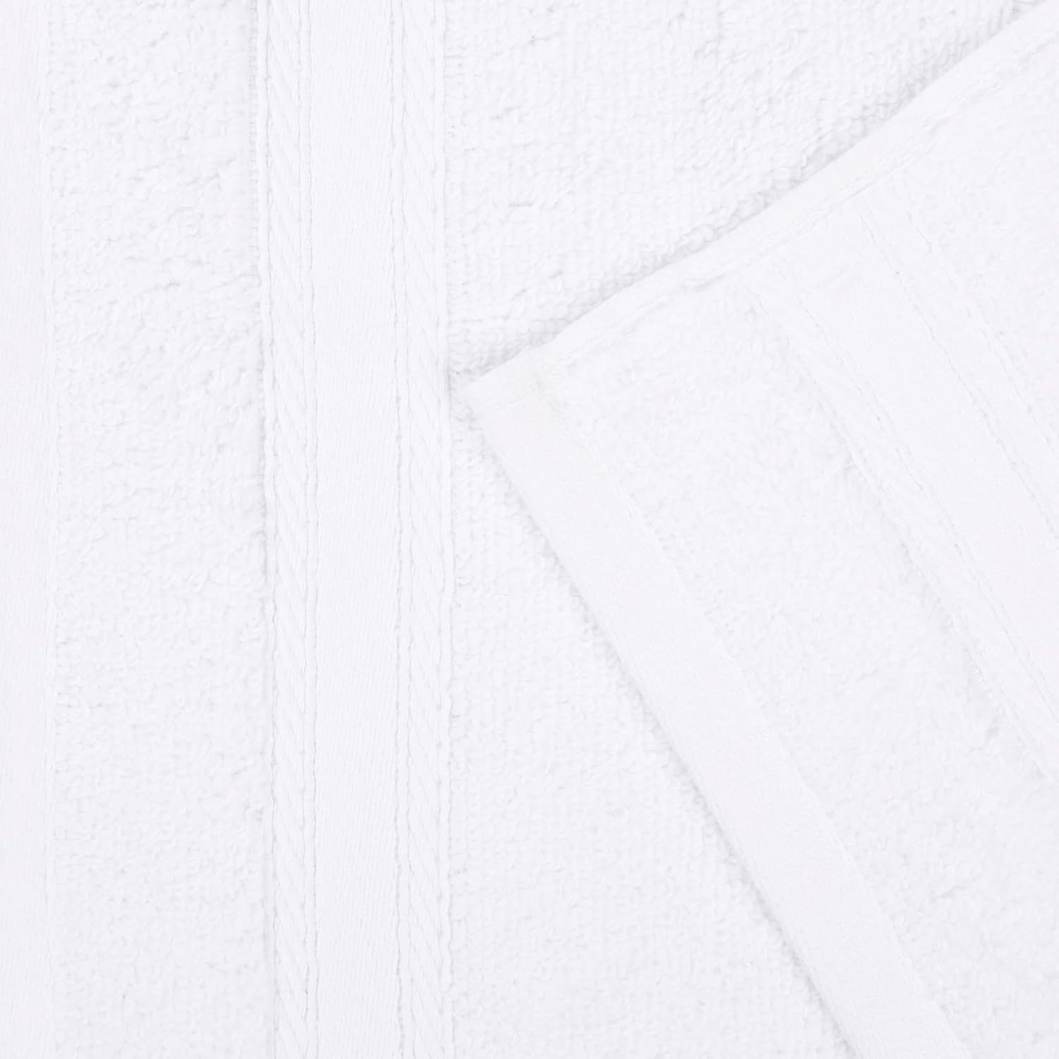 Superior Belmont Zero Twist Cotton Towel Set of 12 White