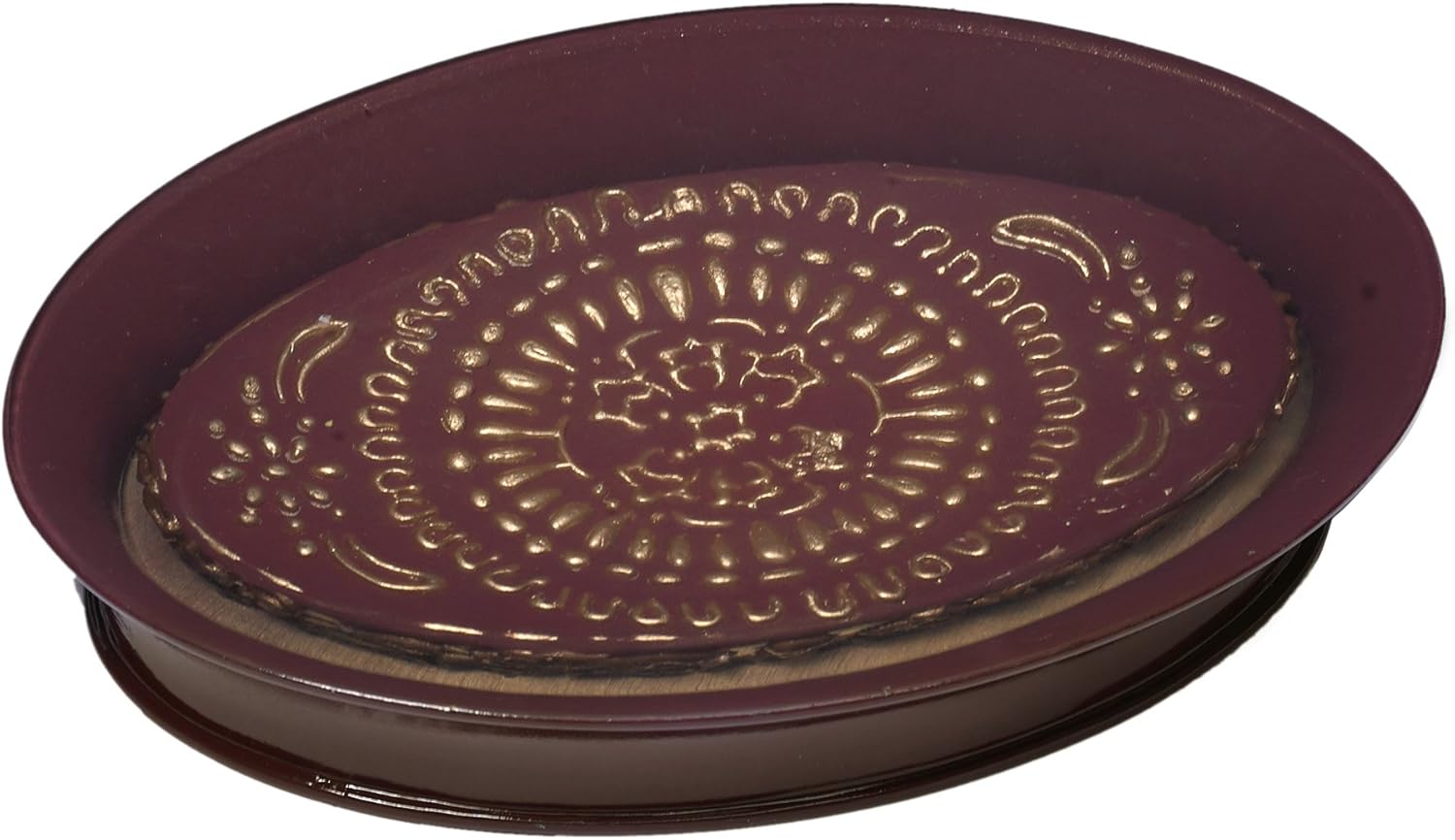 Popular Bath Soap Dish Burgundy Vescade Collection