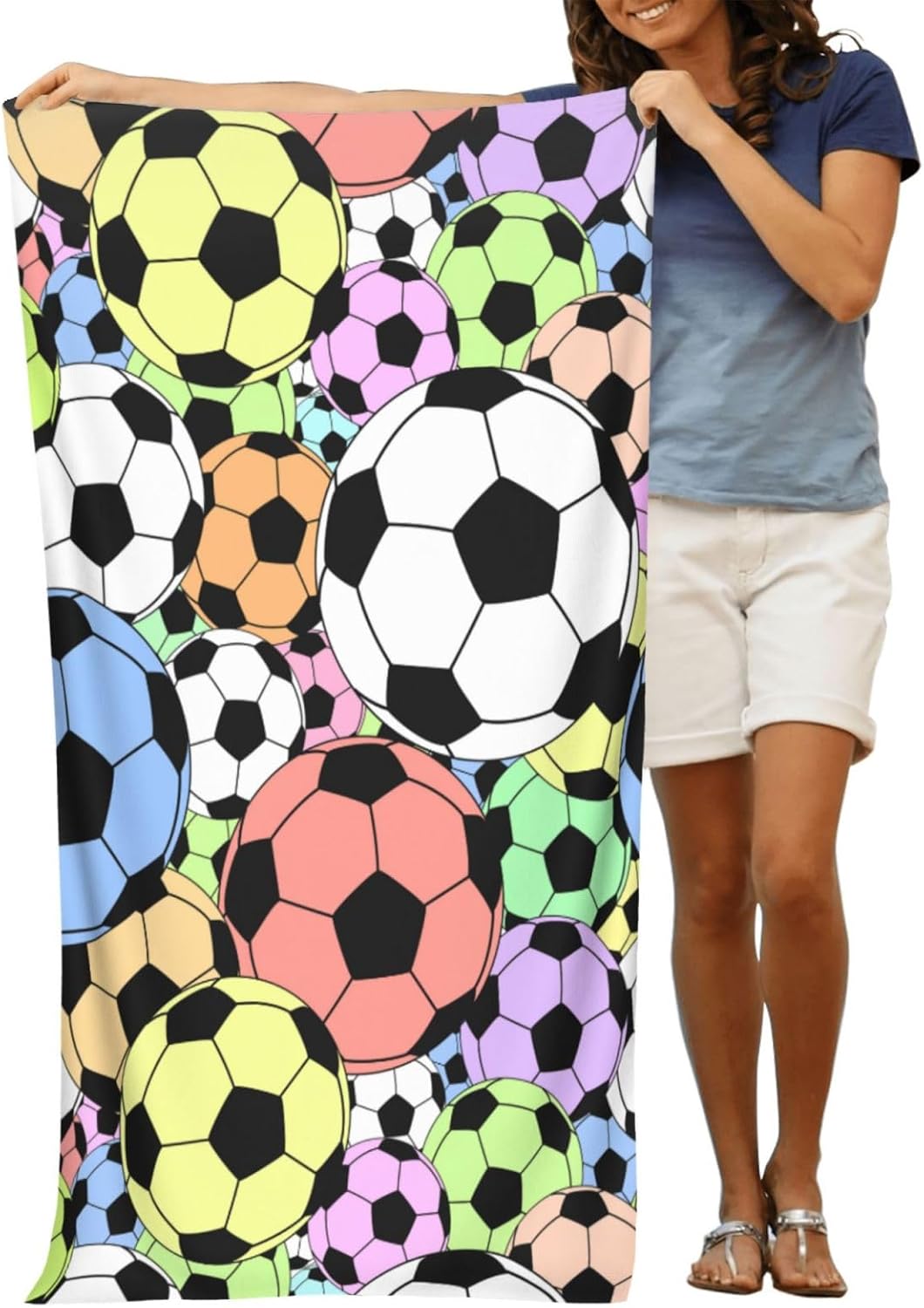 VOOHDDY Microfiber Beach Towel - Oversized Soft Quick Dry