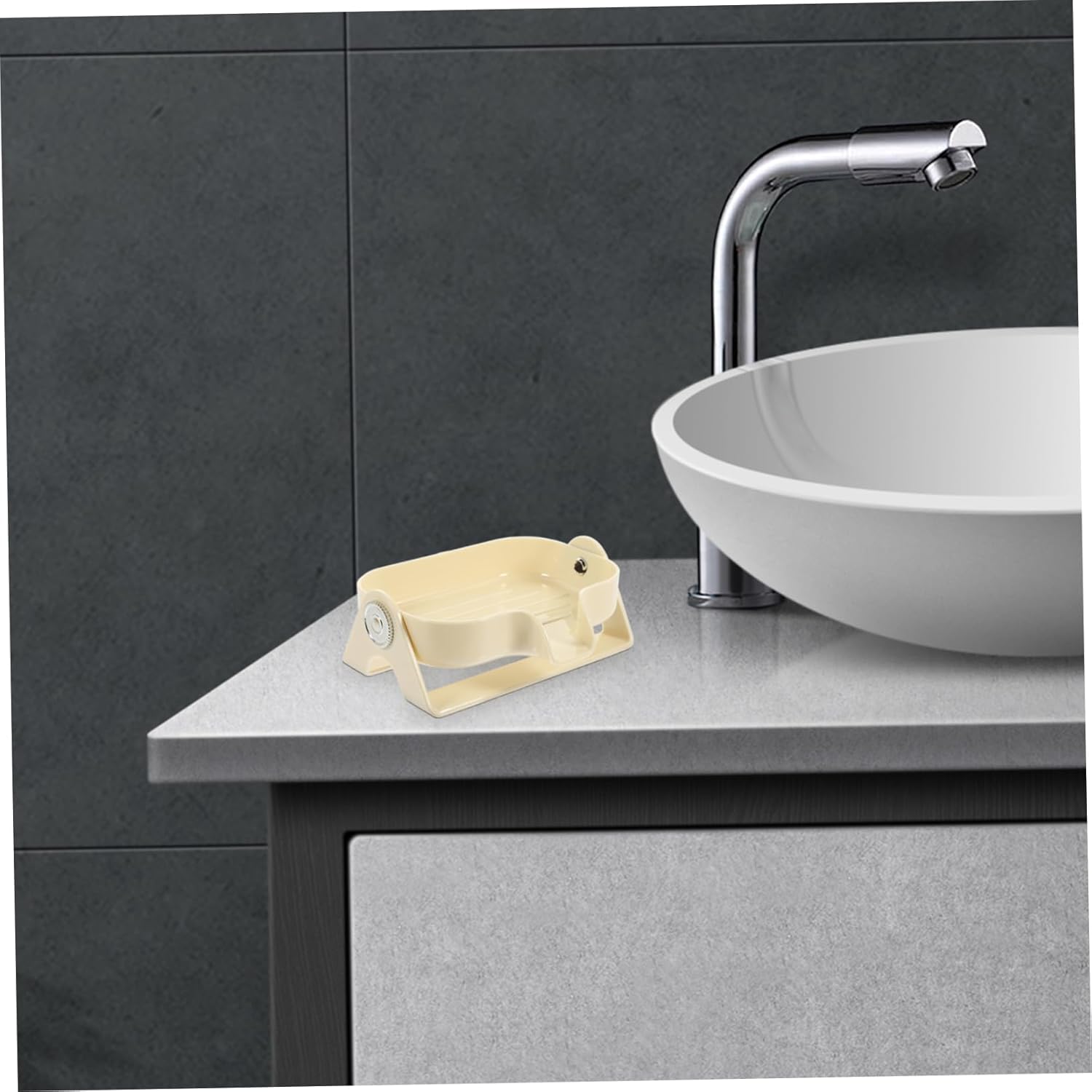 HOOTNEE Plastic Self-Draining Soap Dish Holder