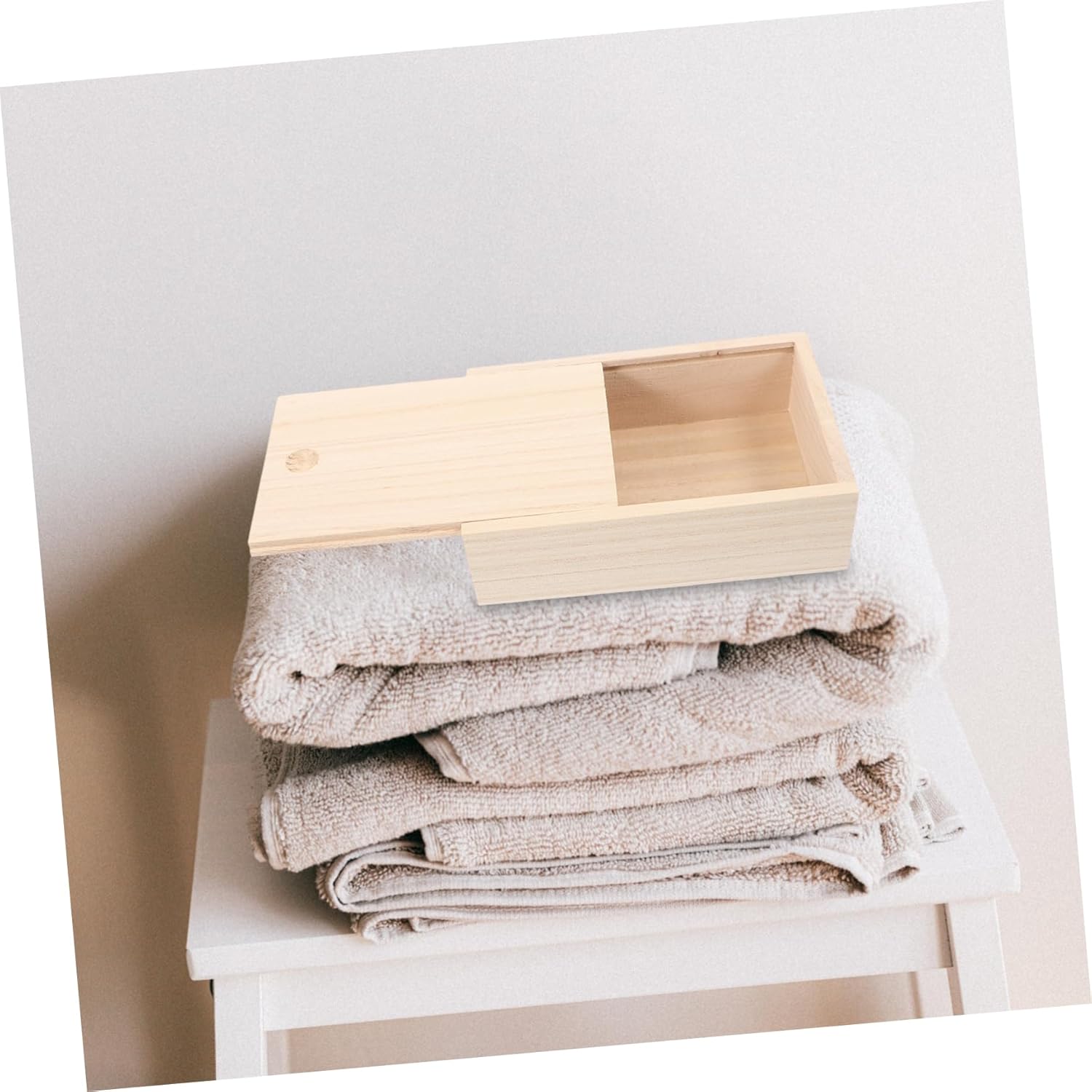 Cabilock Wooden Soap Dish With Lid Reusable Holder 1