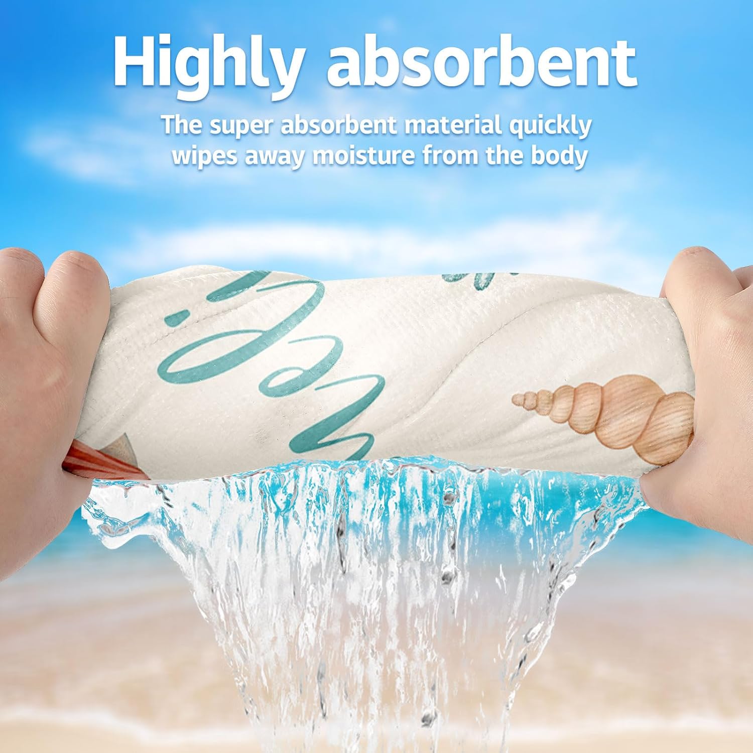 Personalized Beach Towels for Kids with Name and Monogram