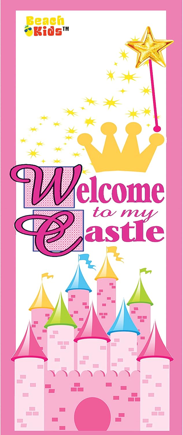 Disney Princess Beach Towel Set - 40x72 Microfiber Towel with Stickers More