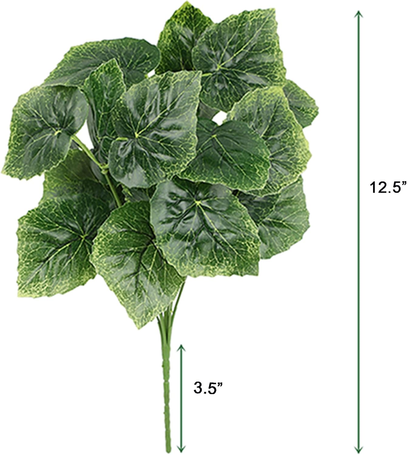 Shirfloral 5Pcs Artificial Peperomia Plants 125 Greenery Bushes