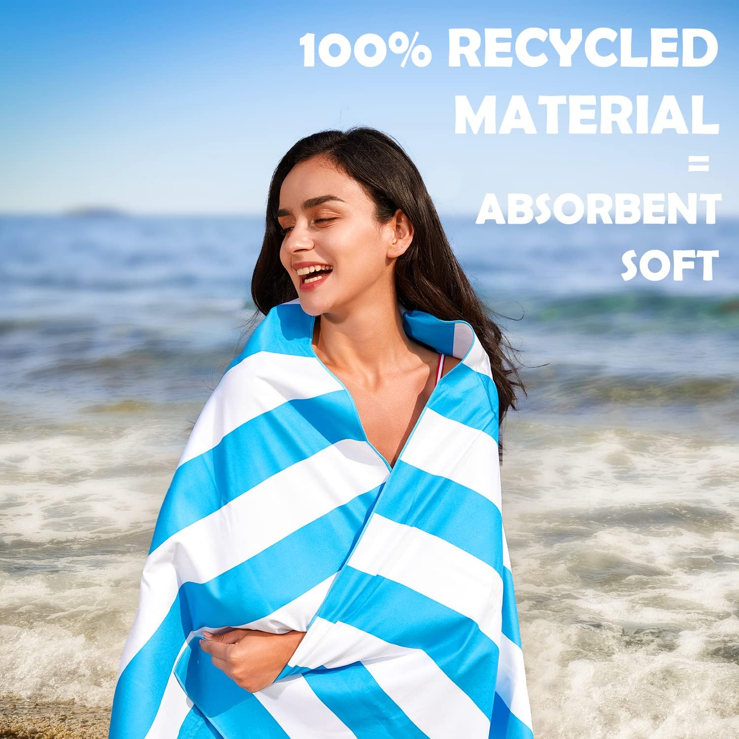 Your Choice Microfiber Quick Dry Sand-Free Beach Towel for Adults Kids