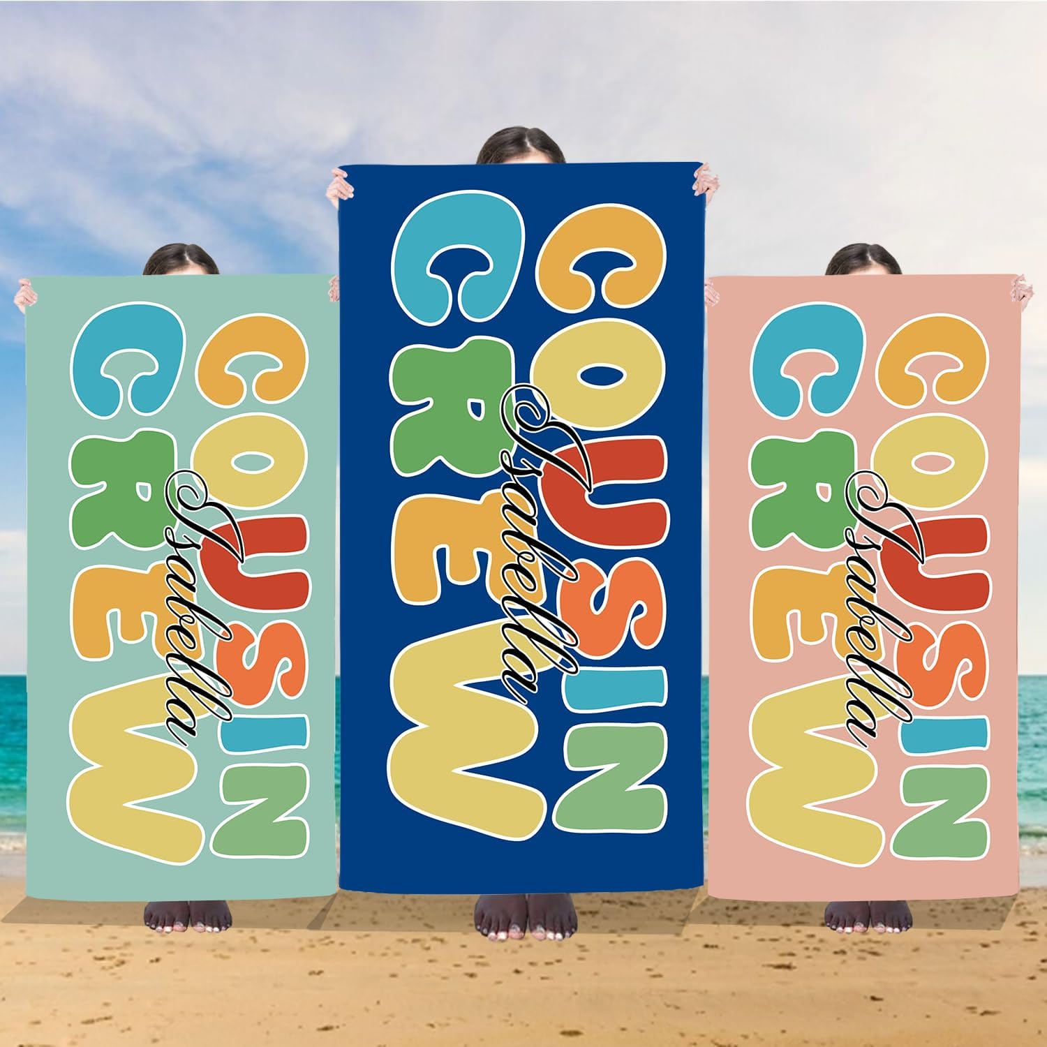 Personalized Beach Towels for Kids with Names