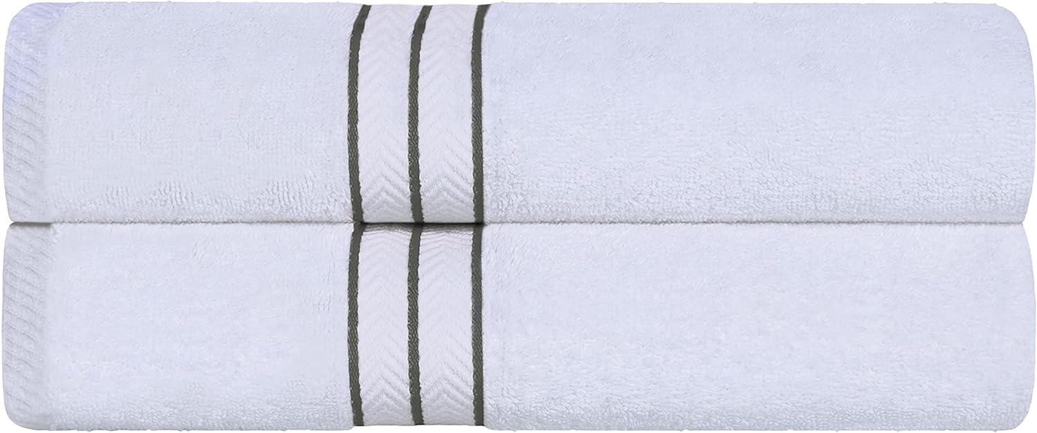 Superior Turkish Cotton Ultra-Plush 2-Piece Bath Towel Set 1