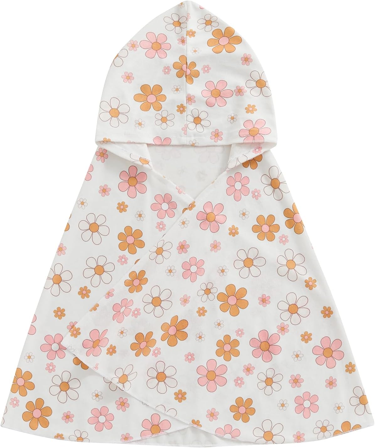 SAYOO Toddler Hooded Towel Floral Wrap for Girls 18-24M