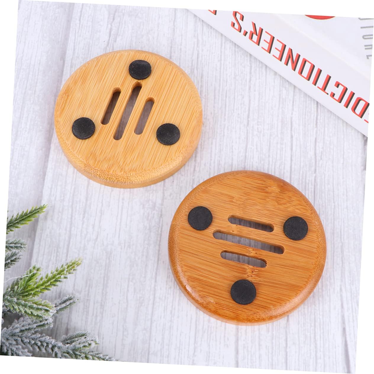 LIFKOME 3pcs Soap Dish Holder for Bathroom Kitchen 1
