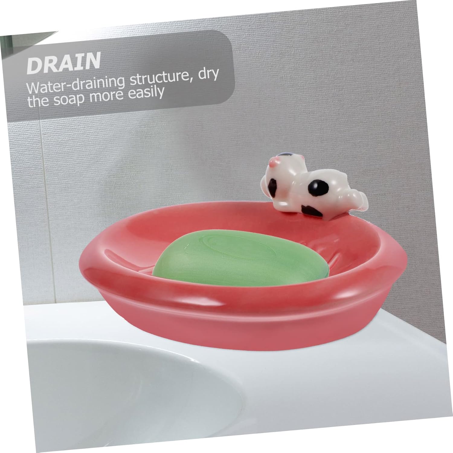 Cute Ceramic Soap Rack for Bathroom Kitchen 1