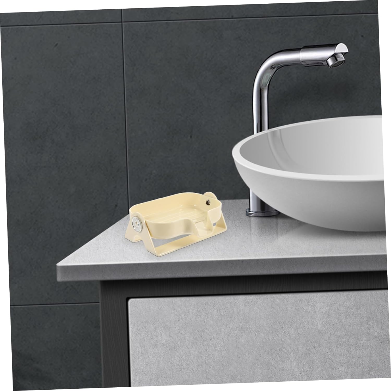 PHENOFICE Bathroom Soap Dish Self-Draining Holder