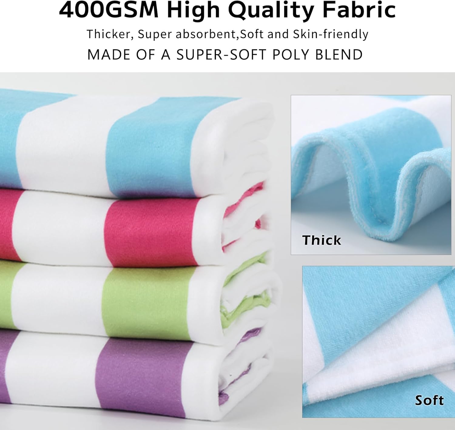 Personalized Beach Towels for Kids with Name and Monogram
