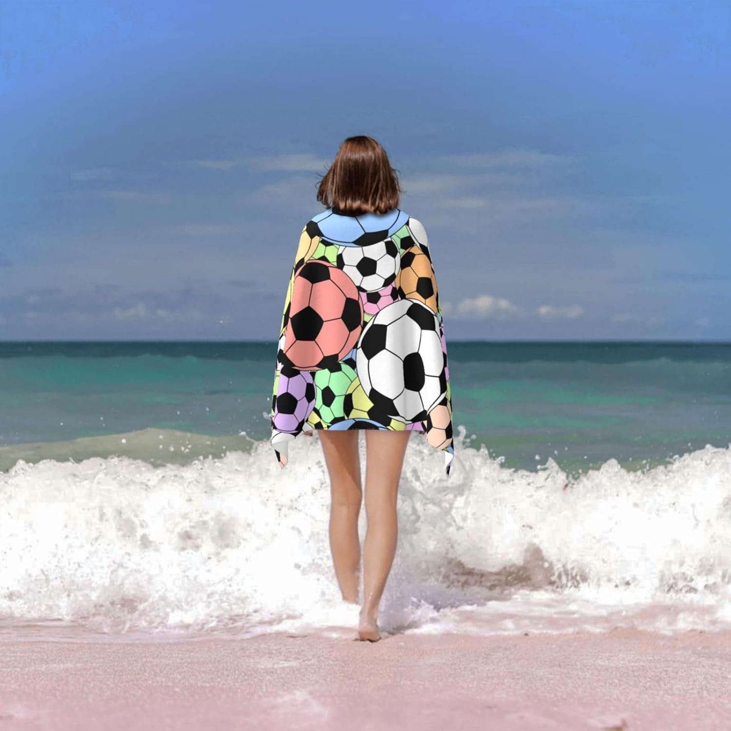 VOOHDDY Microfiber Beach Towel - Oversized Soft Quick Dry