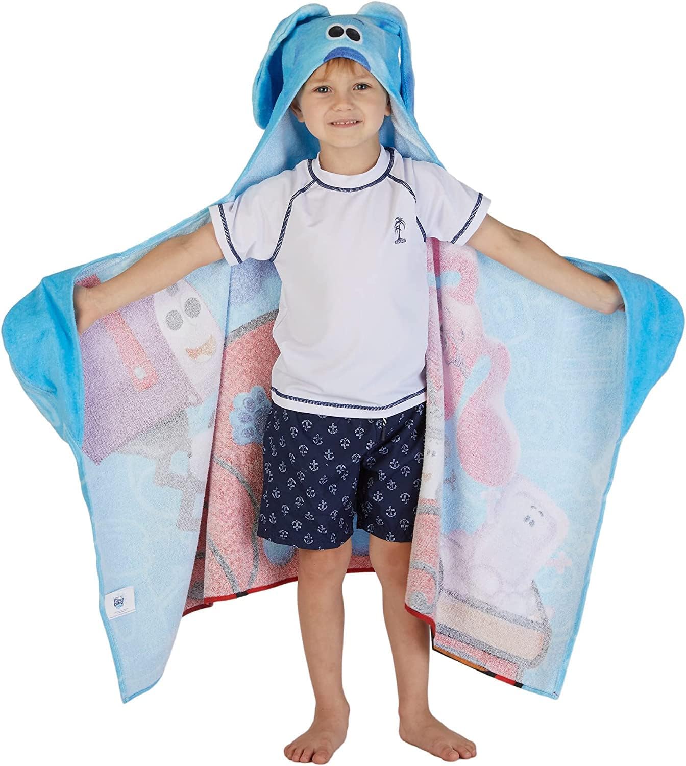 Franco Blues Clues Hooded Towel Wrap 24x50