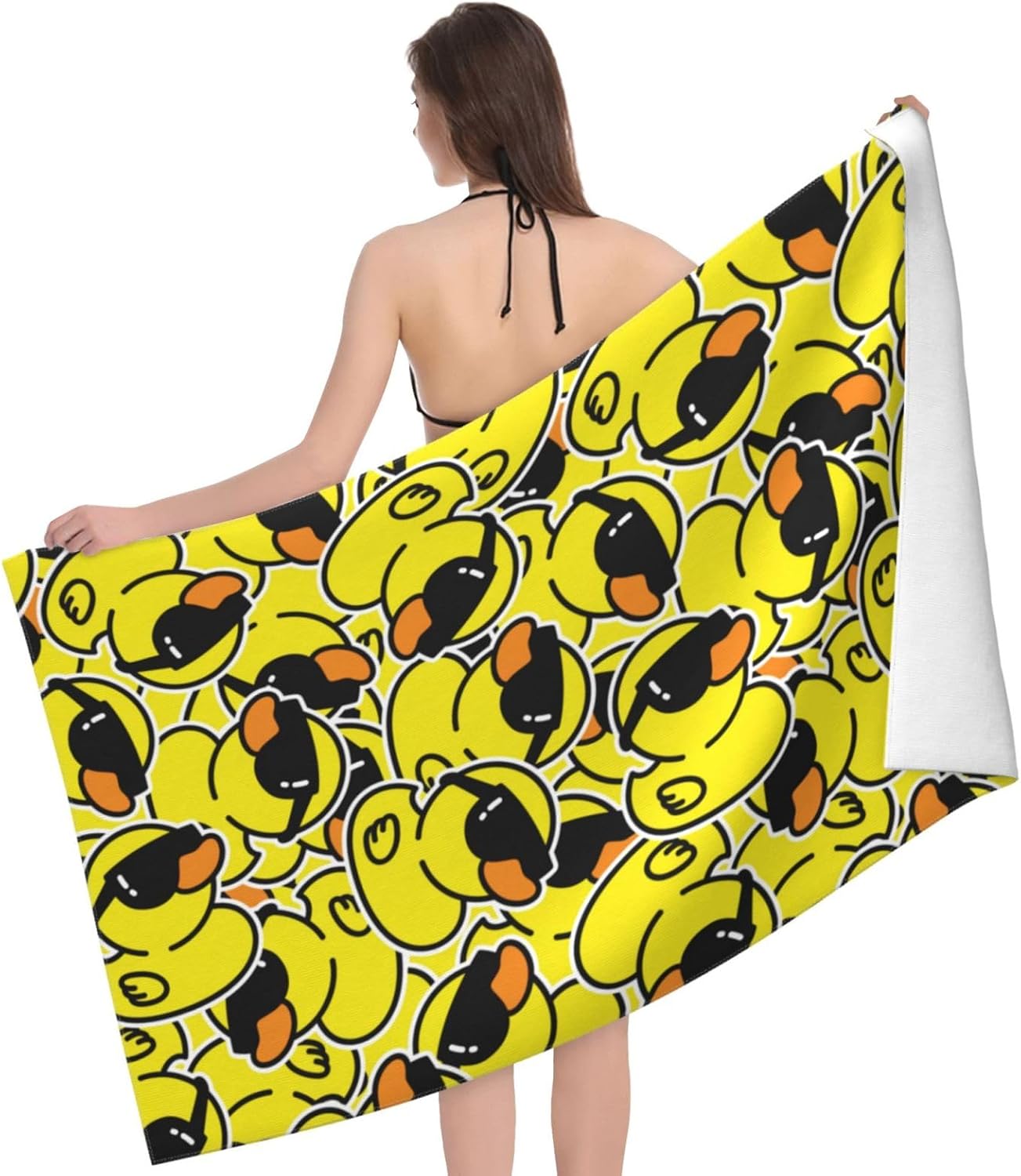 VOOHDDY Cool Duck Beach Towel - Soft Microfiber