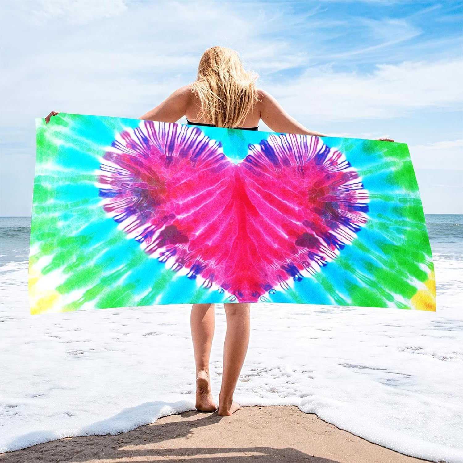 Microfiber Beach Towel - Lightweight Quick Drying Sand Free 1