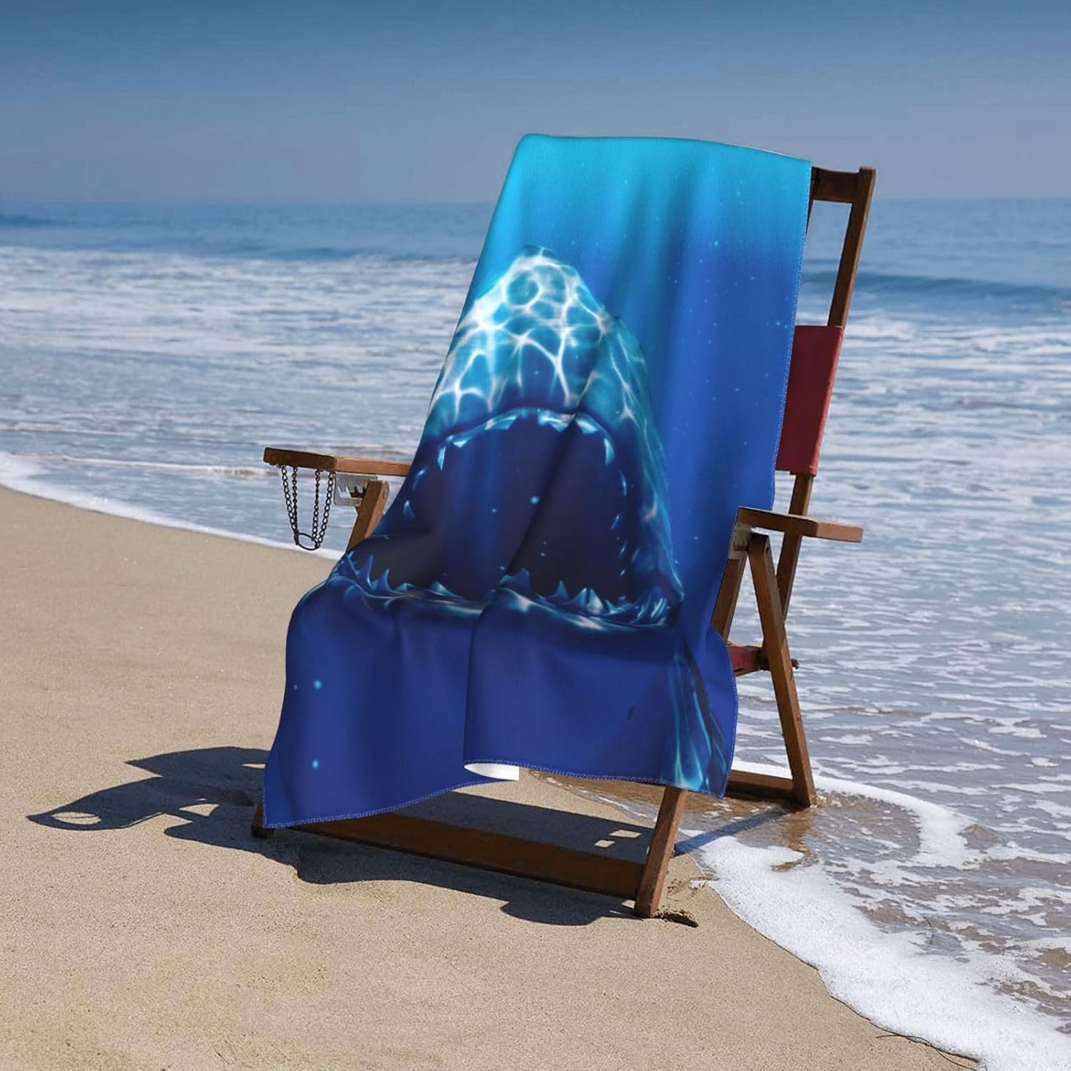 Ti Caldi Horror Shark Beach Towel Quick Dry Microfiber