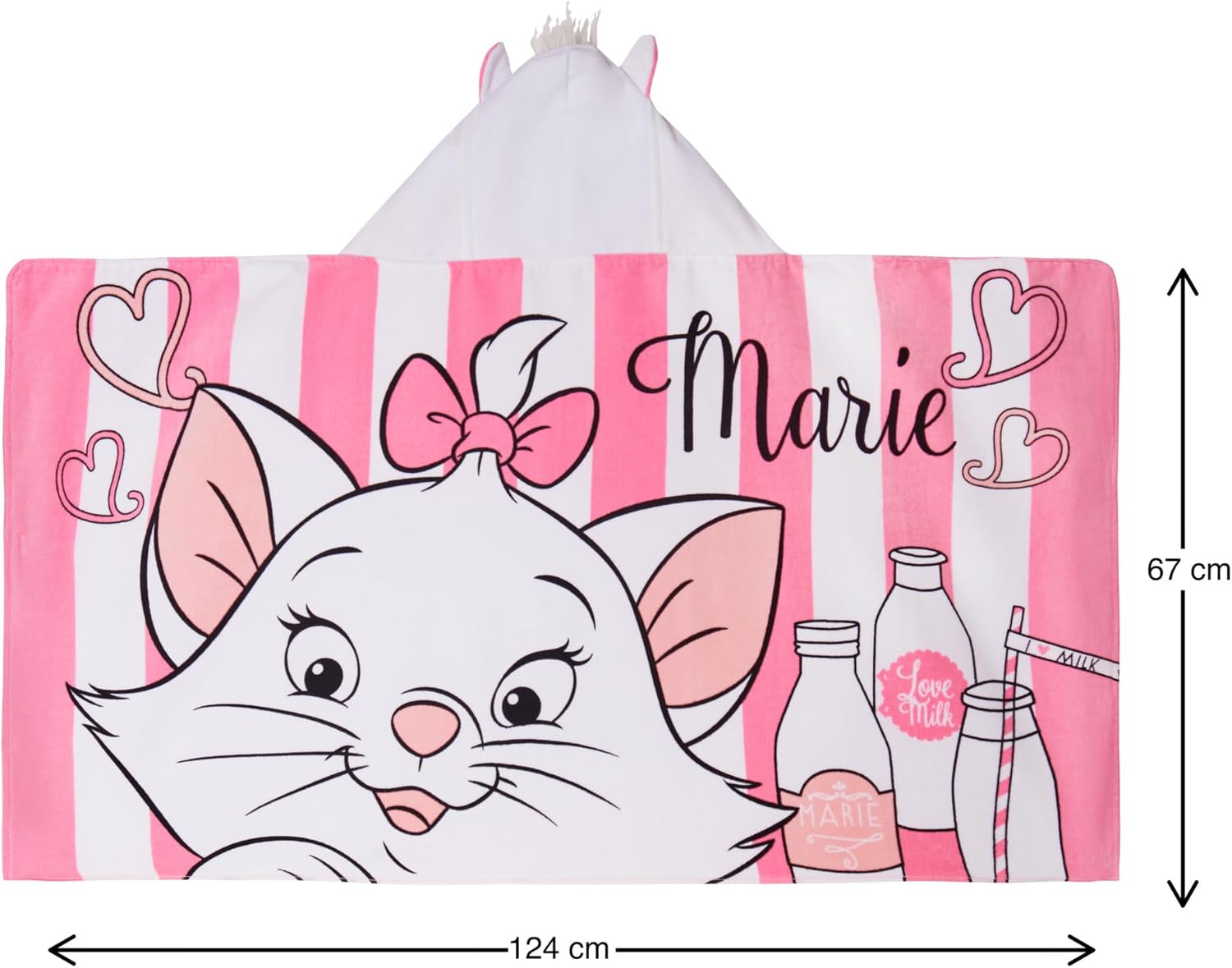 Disney Aristocats Marie Hooded Towel for Girls