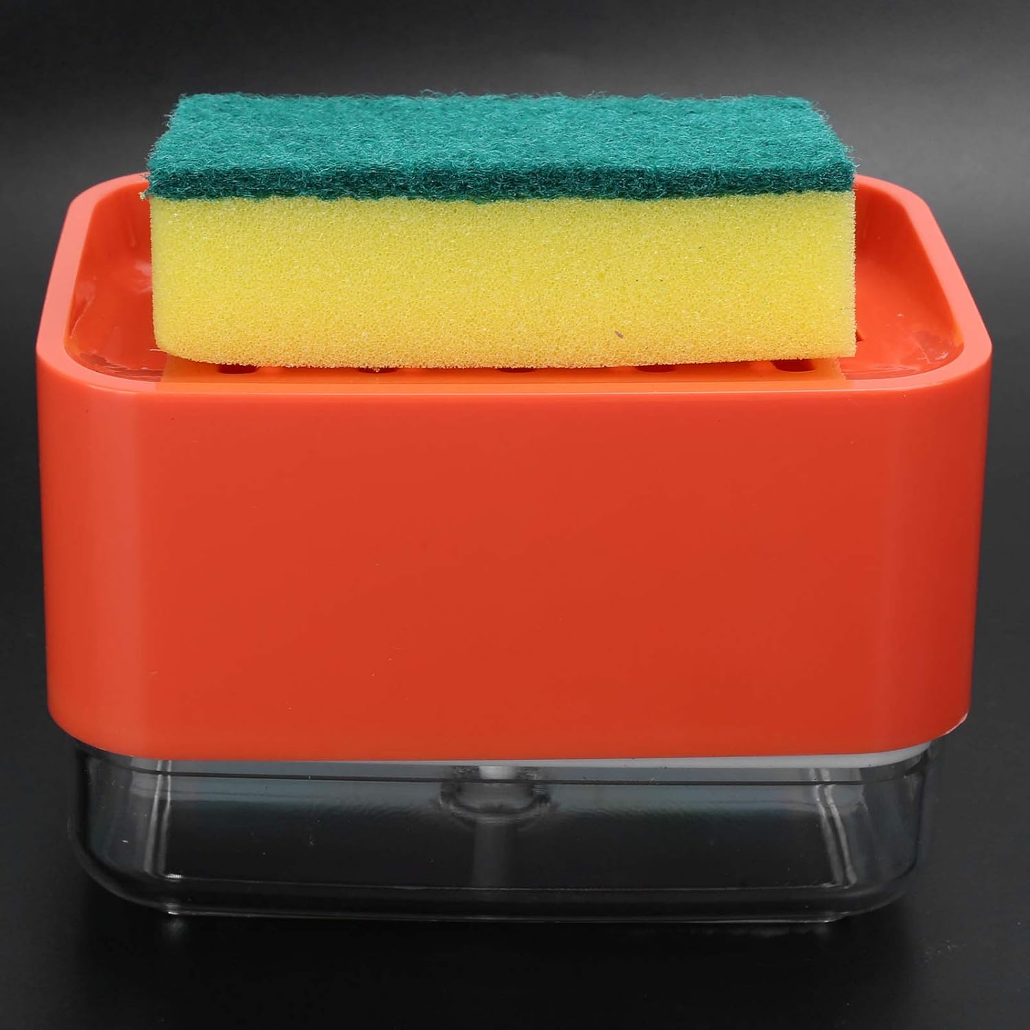 Eujgoov 2 In 1 Soap Pump and Sponge Holder 1