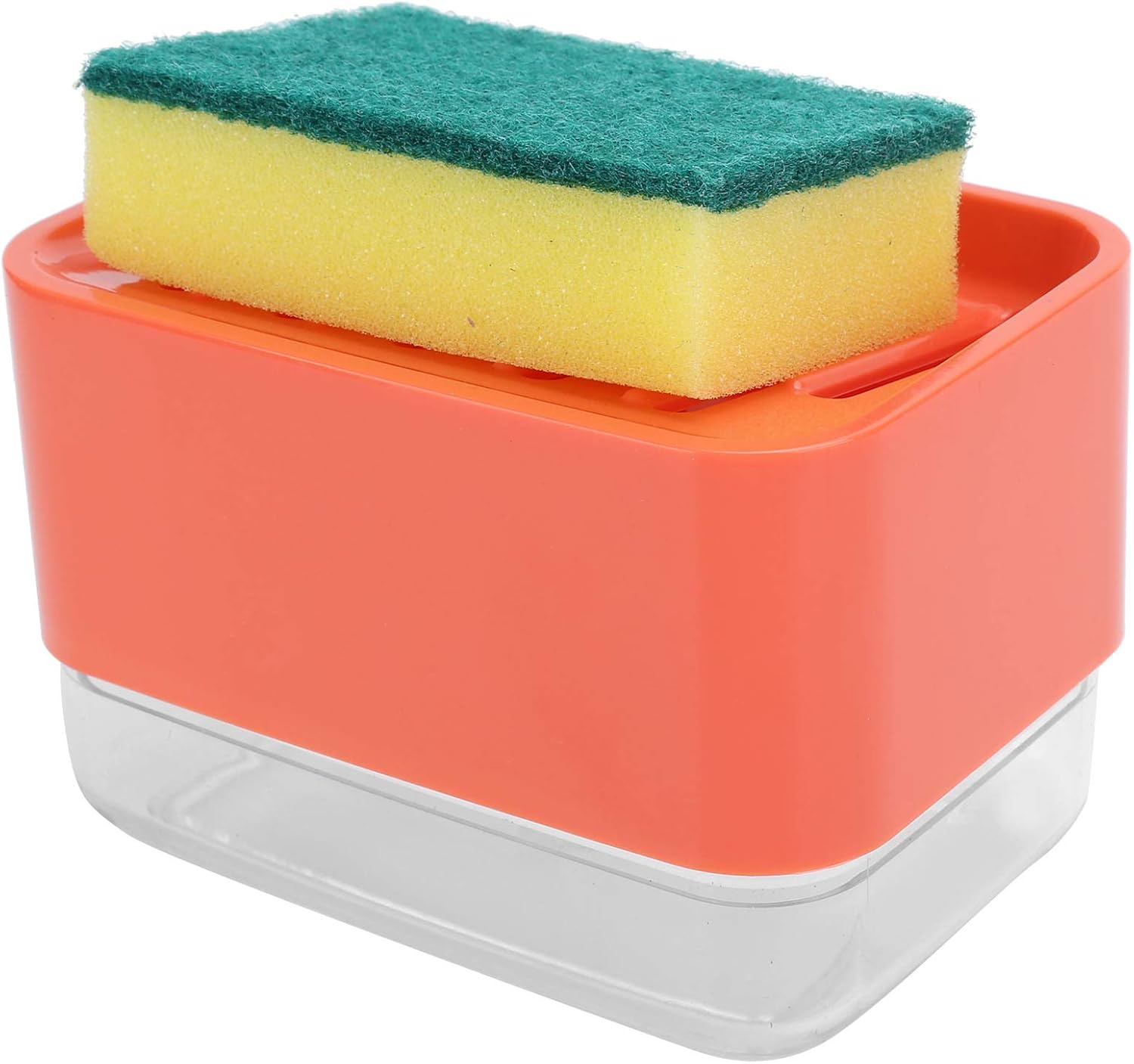 Eujgoov 2 In 1 Soap Pump and Sponge Holder 1