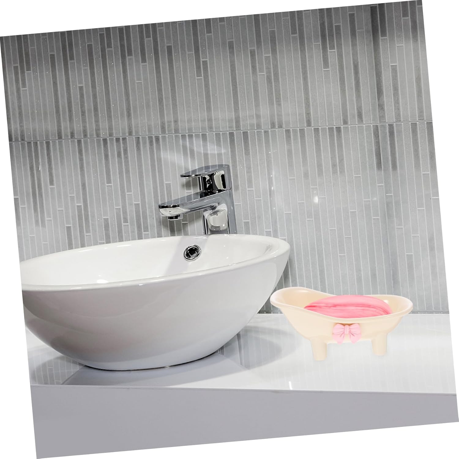 STOBAZA Self Draining Soap Dish for Bathroom and Kitchen
