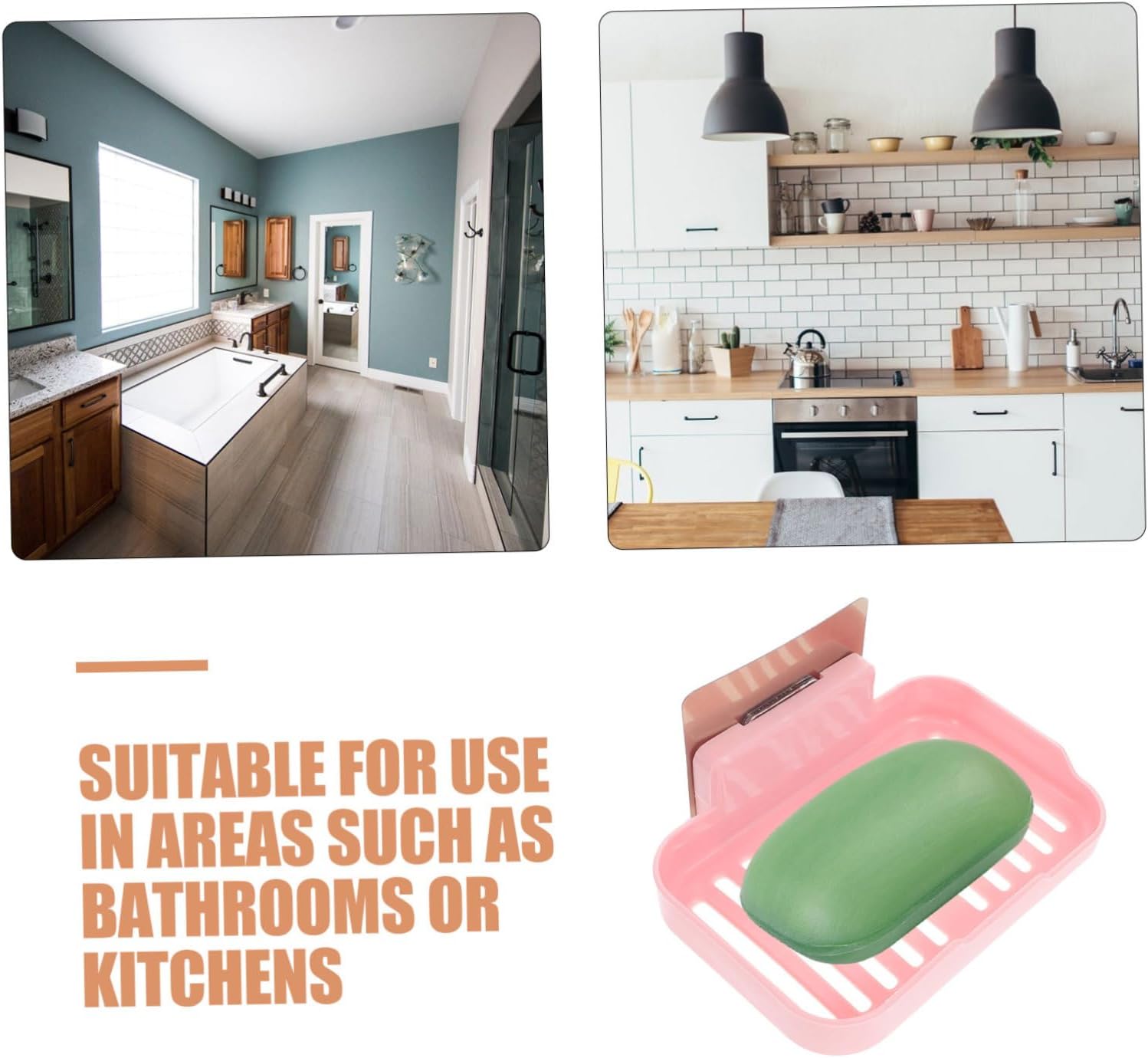 PRETYZOOM Adhesive RV Soap Dish Holder for Shower