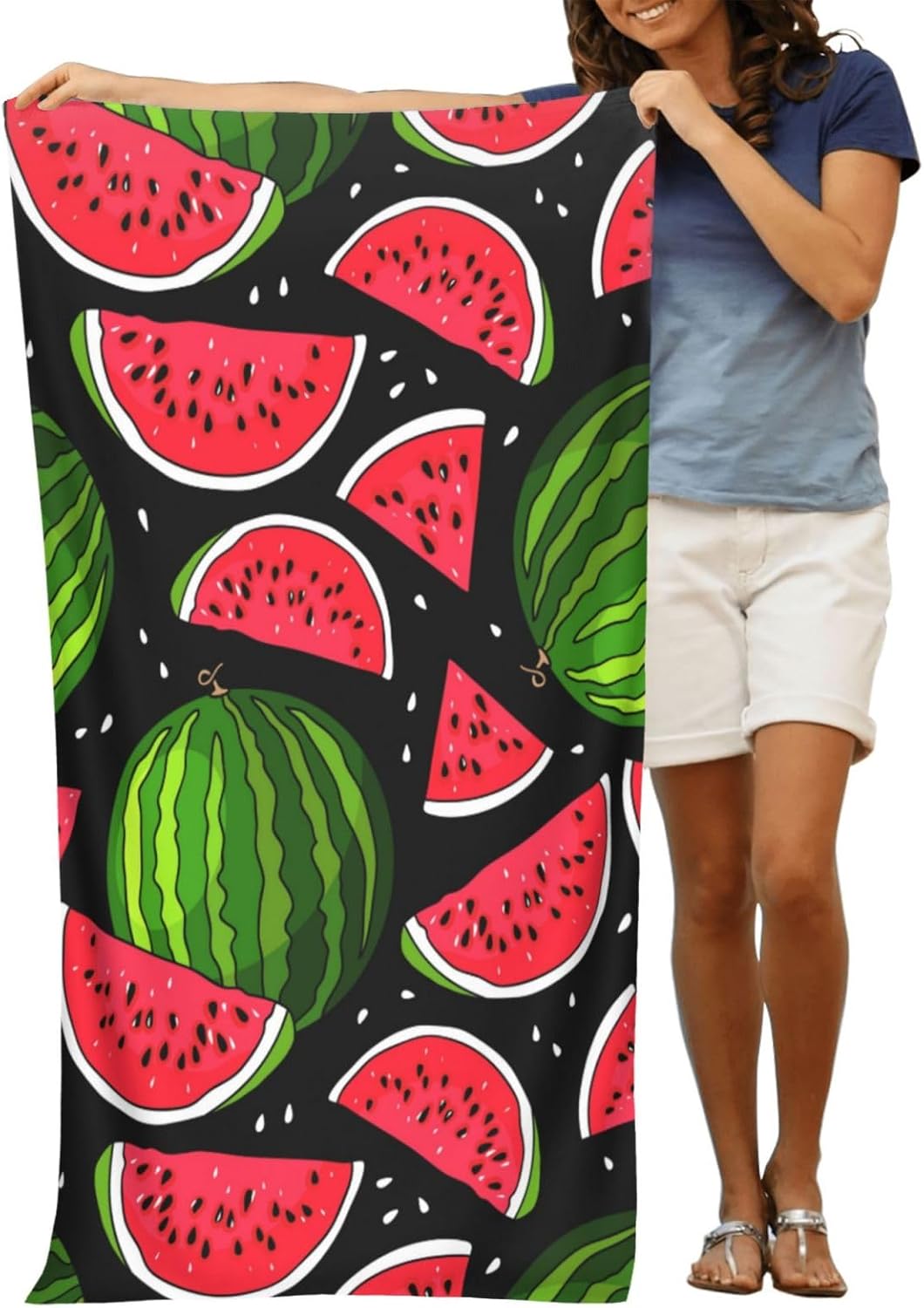 VOOHDDY Microfiber Watermelon Beach Towel
