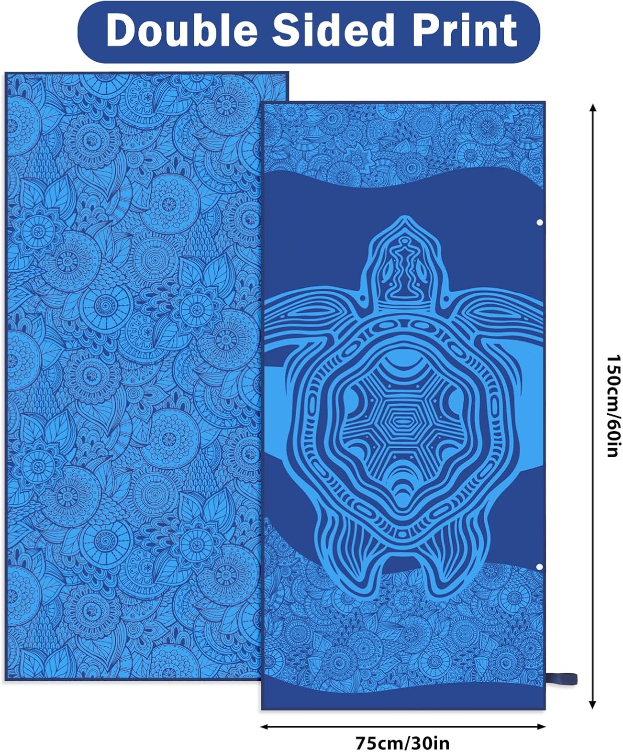 MaciRept Microfiber Beach Towel - Sand Free Quick Dry 1