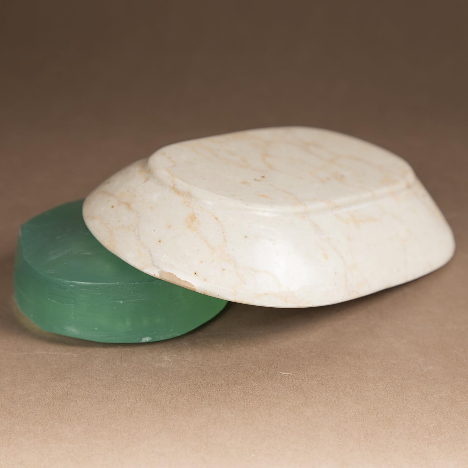 Creative Home Natural Champagne Marble Soap Dish Holder