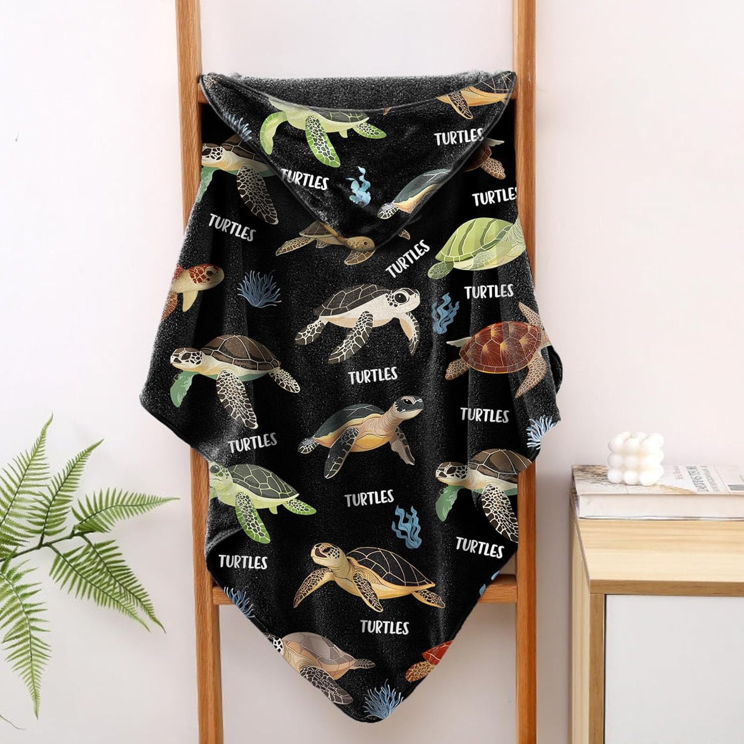 Turtle Hooded Towel - 35 x 60 Soft Cotton Beach Towel