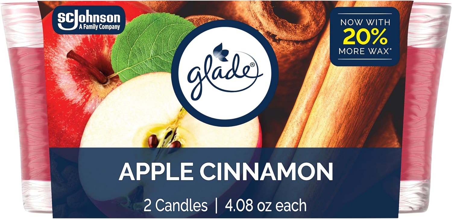 Glade Apple Cinnamon Jar Candle 2 Count