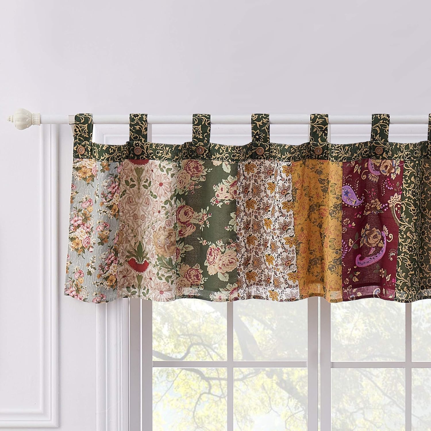 Greenland Home Antique Chic Cotton Valance 21x84 Inch