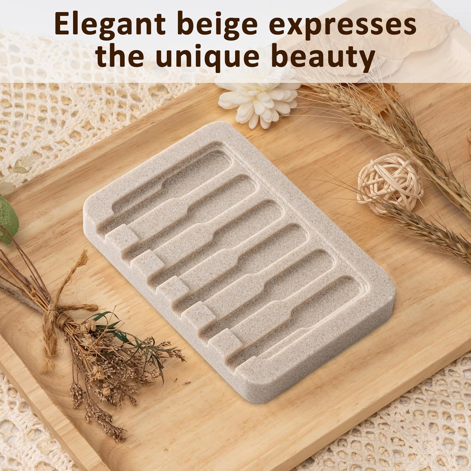 UHEY HOME Soap Dish Resin Bar Holder for Bathroom and Kitchen