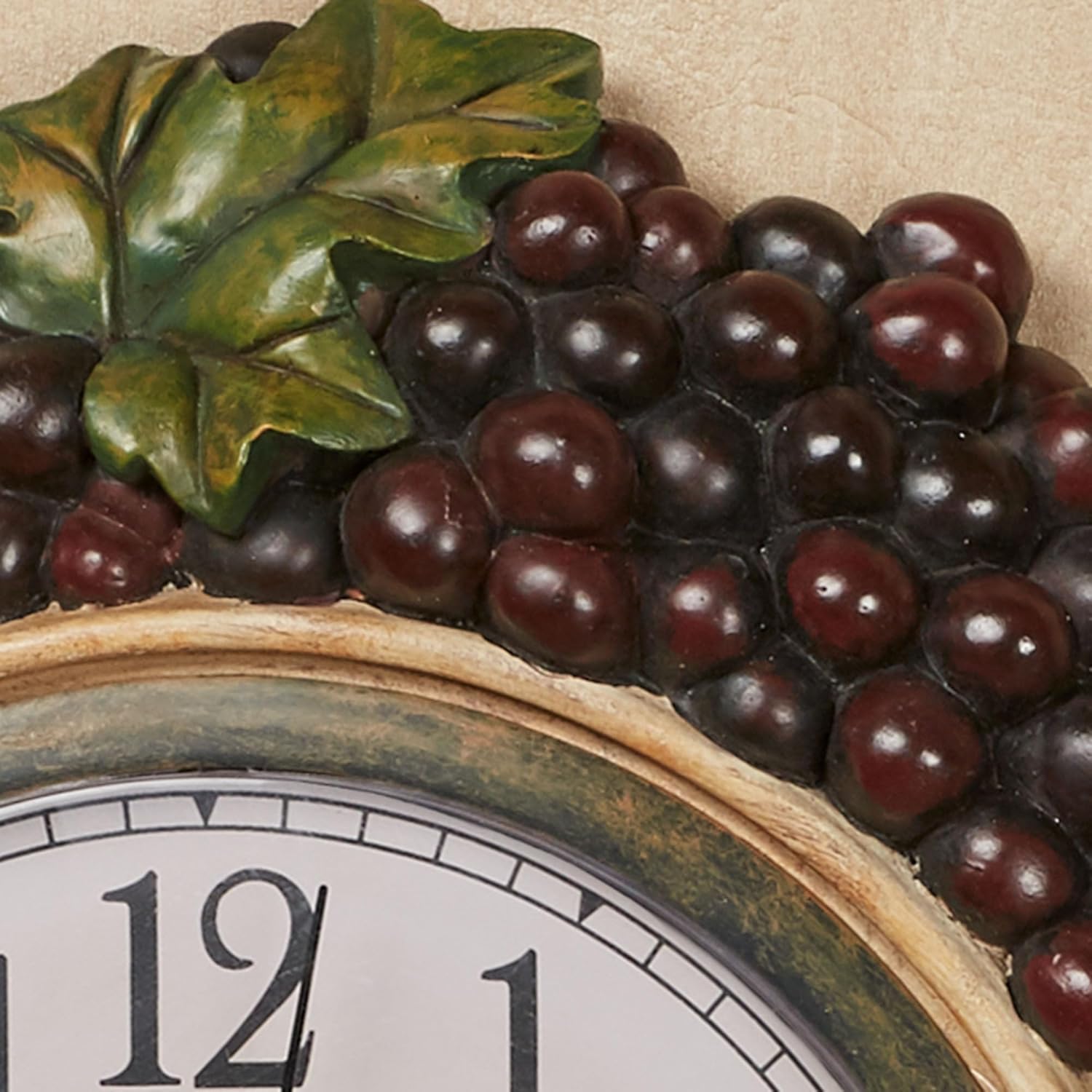 Touch of Class Wine Picnic Grapes Wall Clock