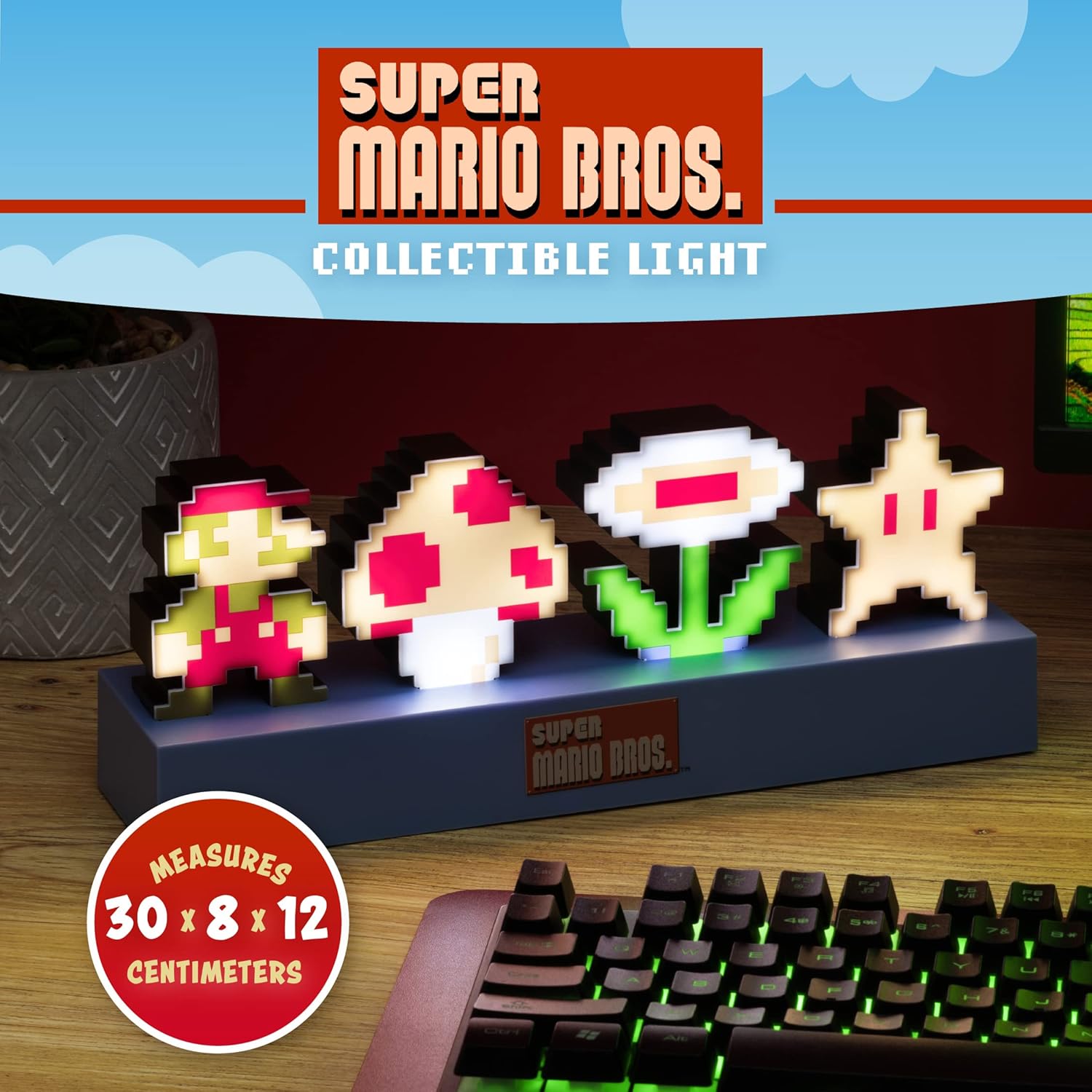 Super Mario Bros Icon Light Up Lamp