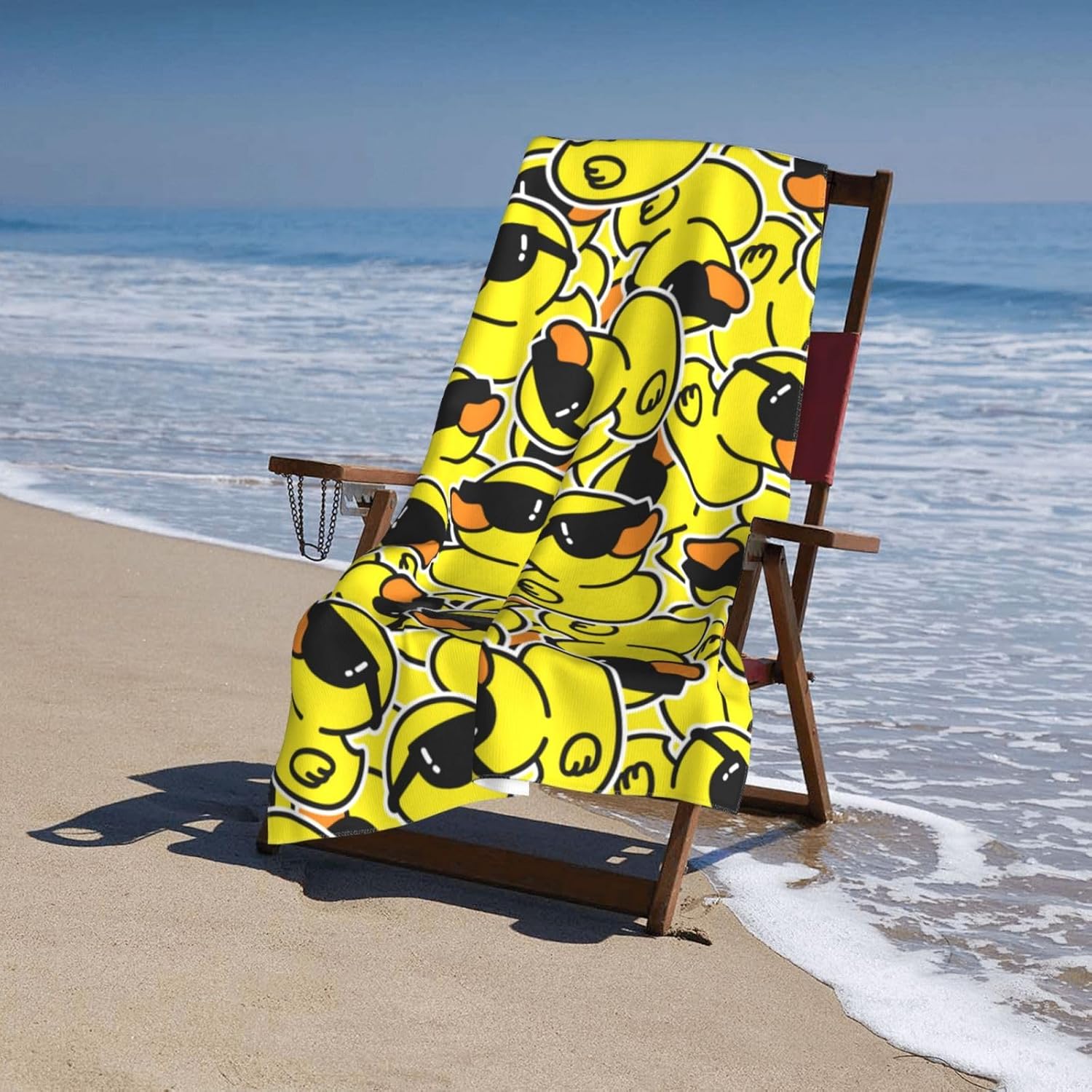 VOOHDDY Cool Duck Beach Towel - Soft Microfiber