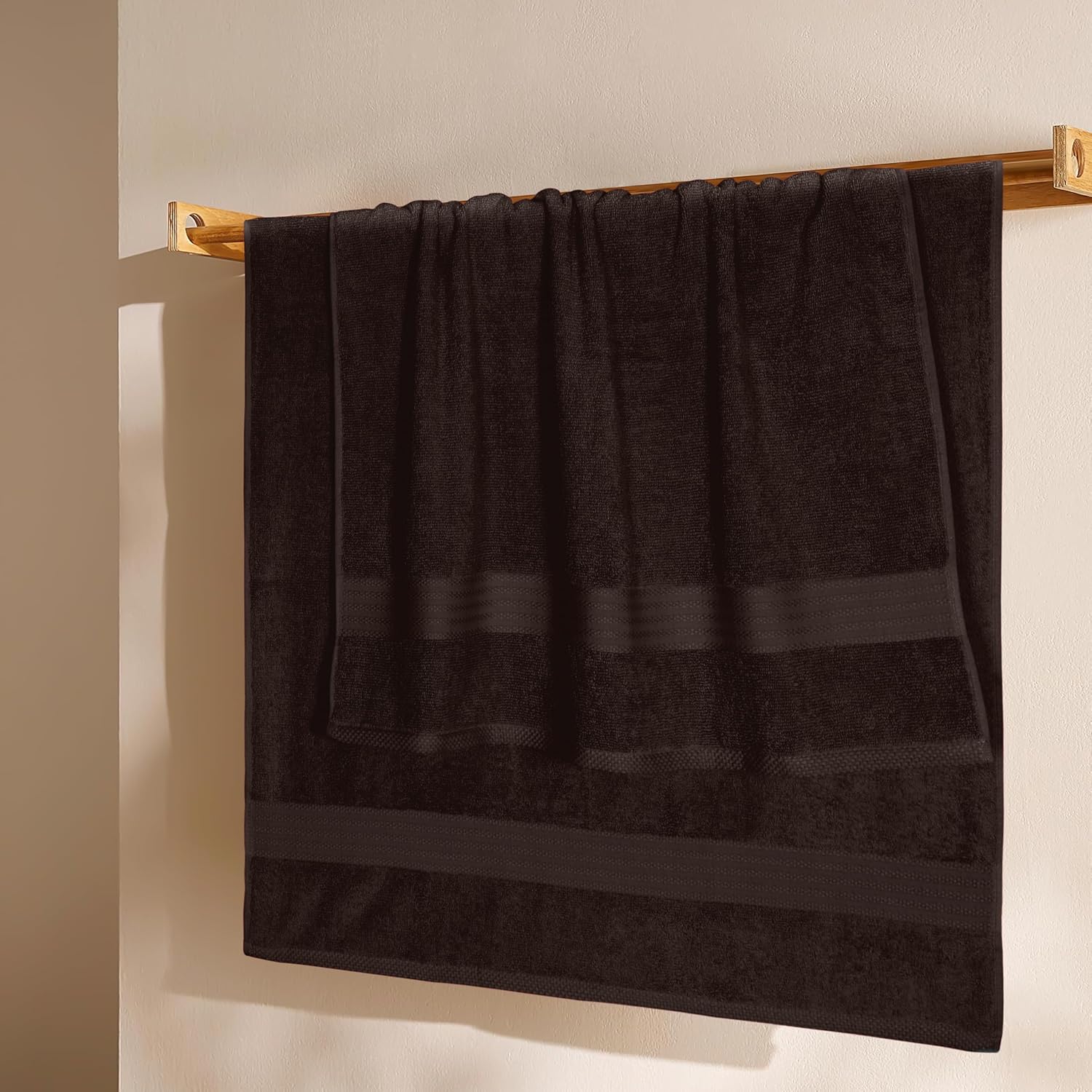 GLAMBURG Premium Cotton 4 Pack Bath Towel Set - 100 Pure Cotton