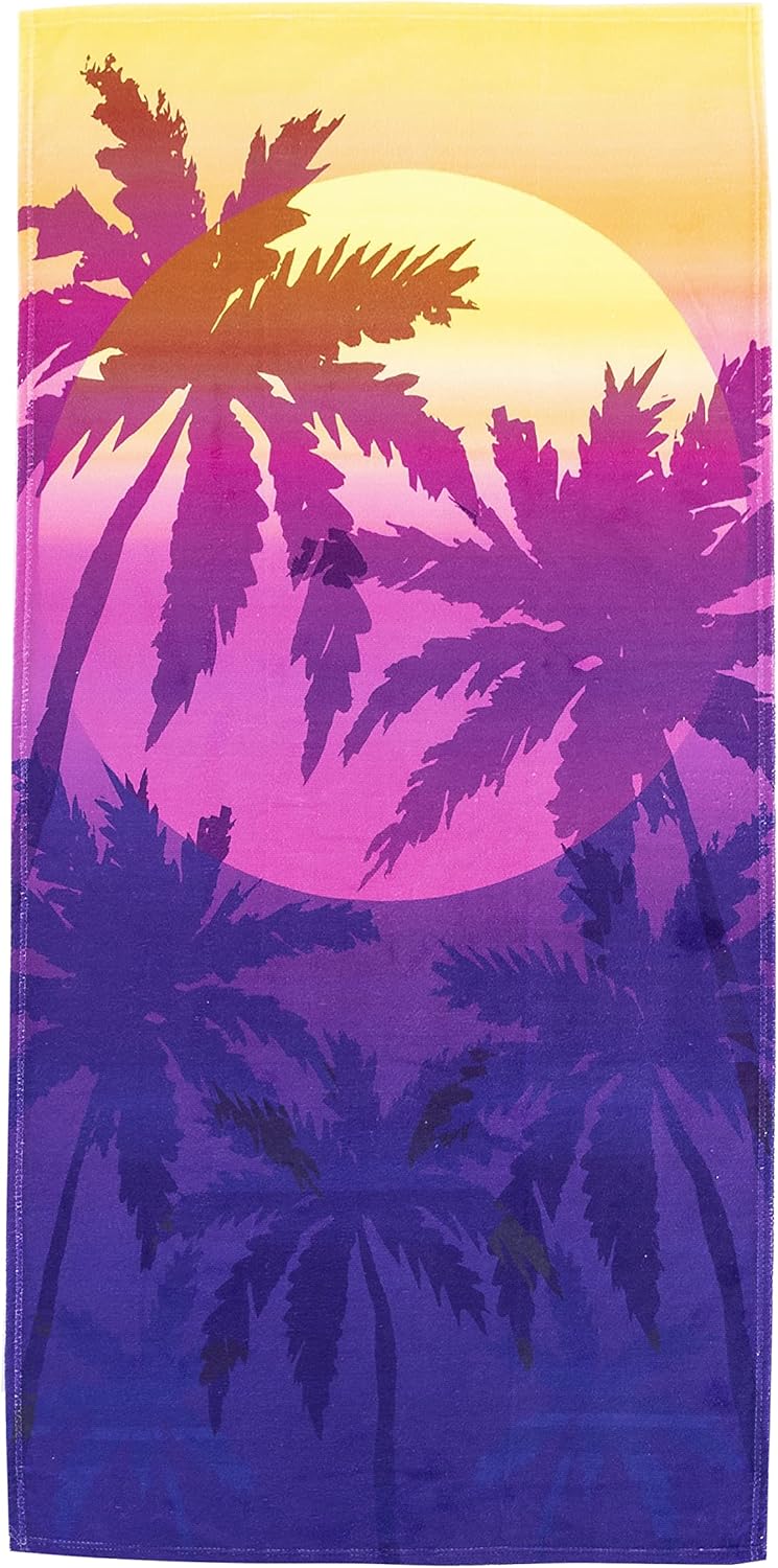 Northwest Classics Beach Towel 30x60 Magenta Sunset