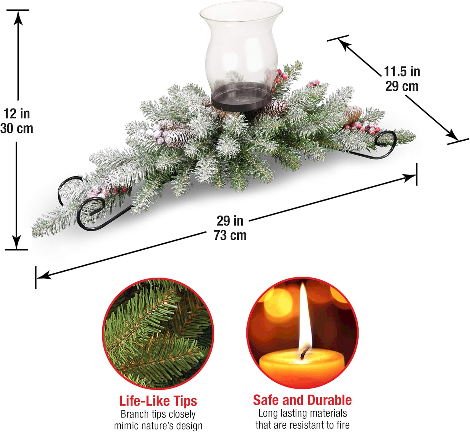 National Tree Company Artificial Christmas Centerpiece 30 Inch