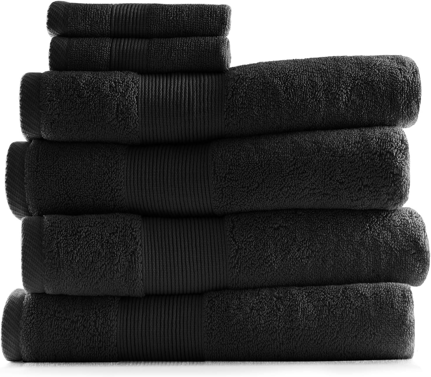 Hearth Harbor Bath Towel Set of 6 - Ultra Soft 700 GSM Cotton