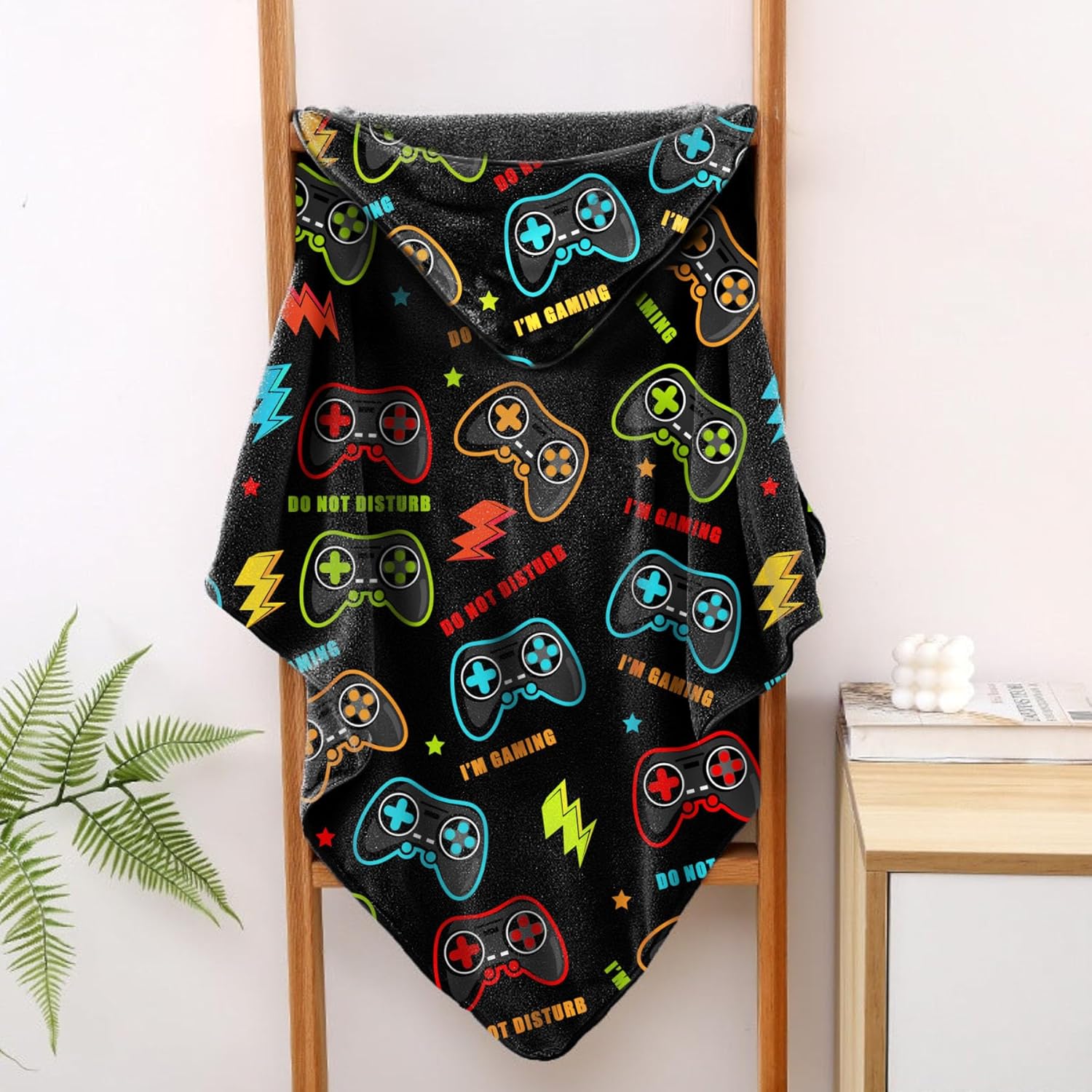 Subvise Video Game Hooded Towel - 35x60 Inch Soft Cotton Wrap Blanket