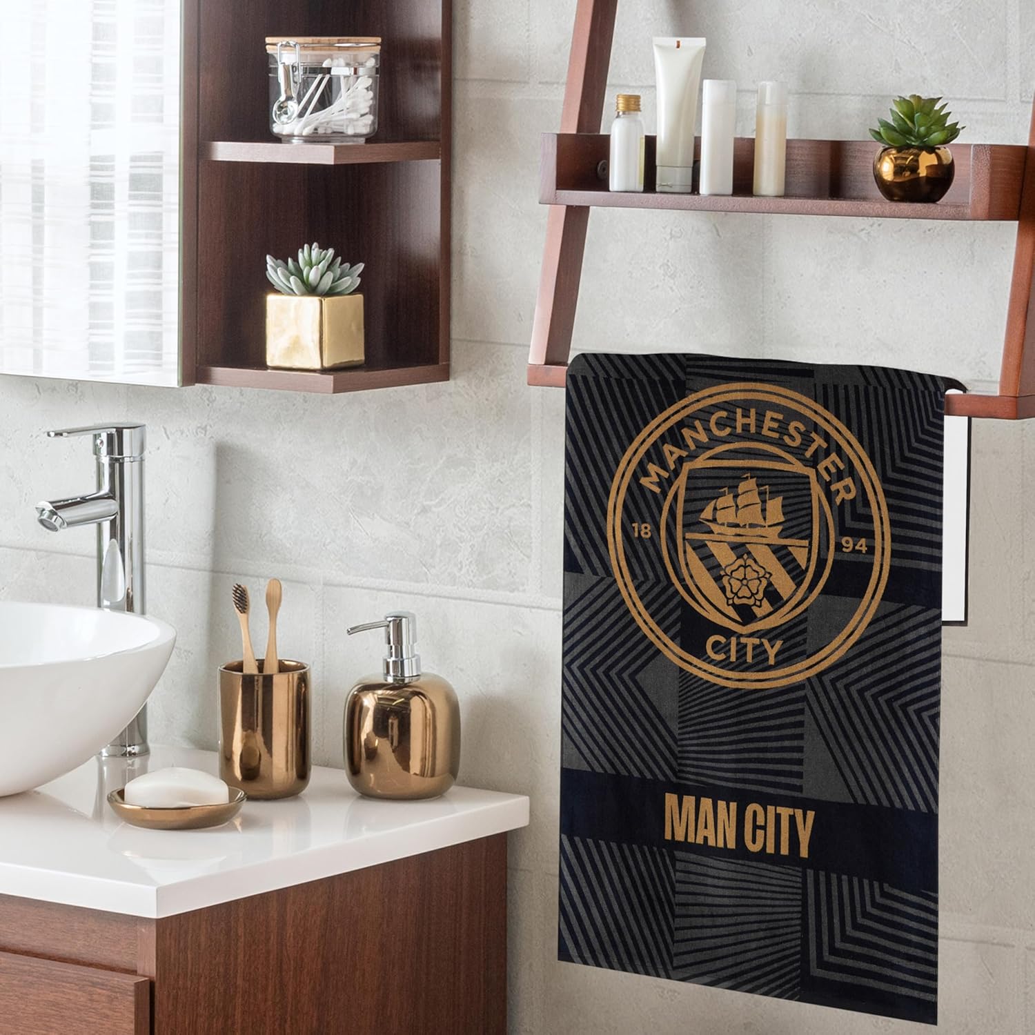 Manchester City FC Beach Towel - 100 Cotton Quick Dry