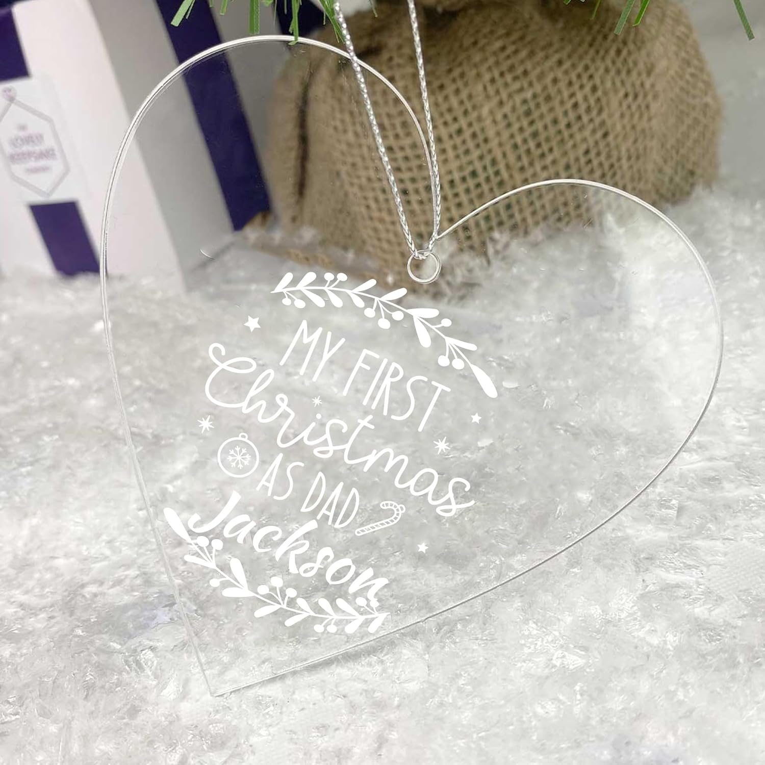 Personalized Babys First Christmas Ornament 2024 1