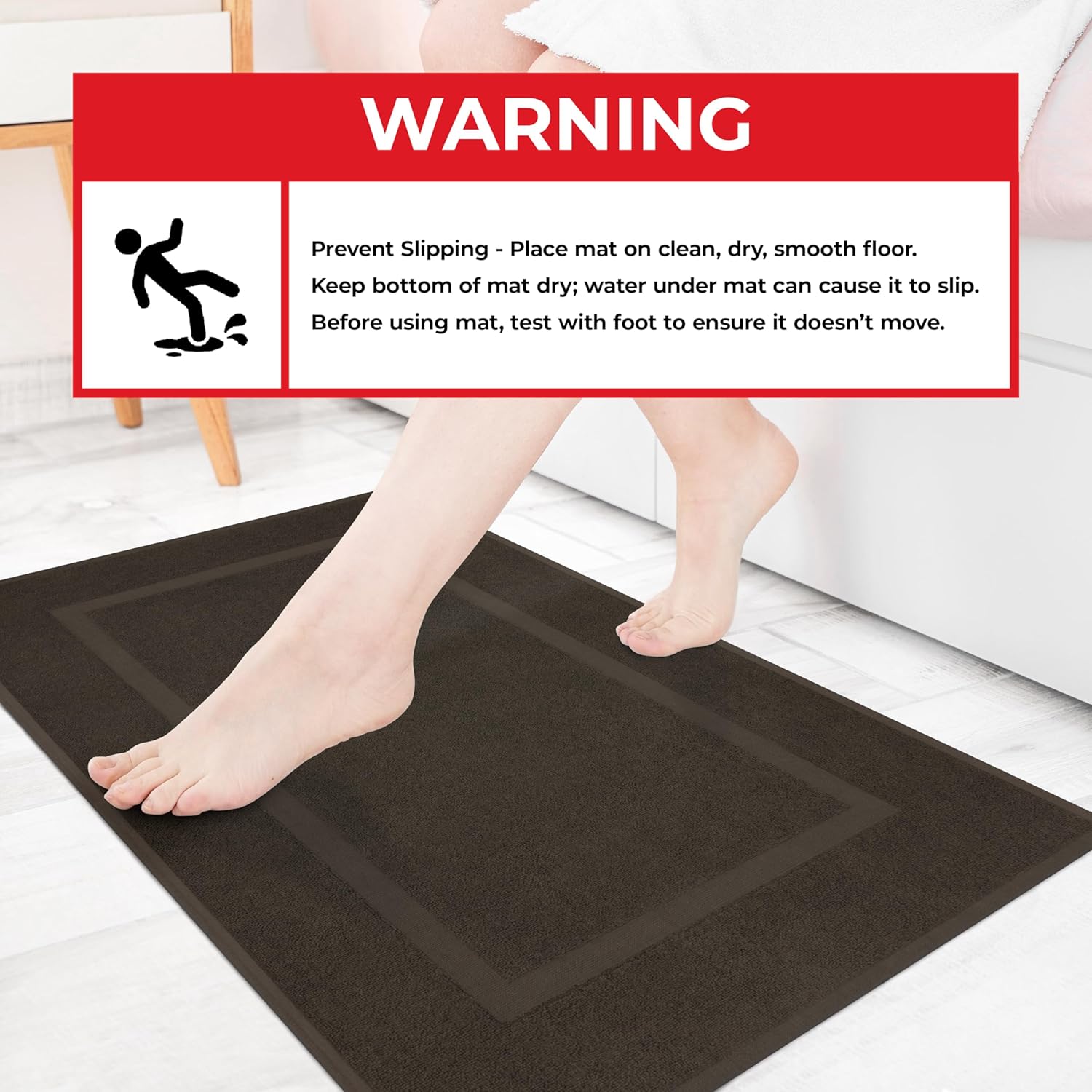 Cotton Paradise 100 Cotton Bath Mats Set of 2