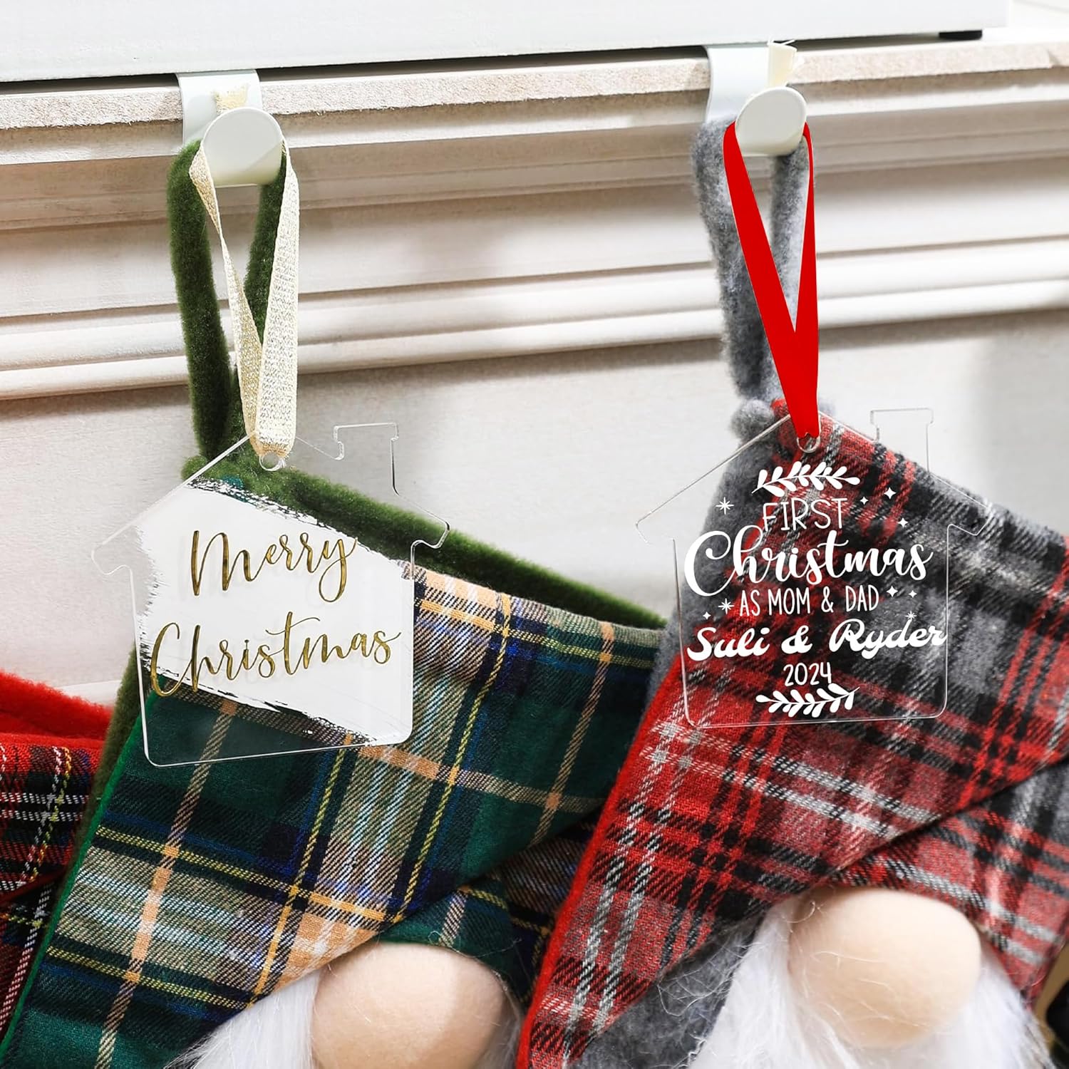 Personalized Babys First Christmas Acrylic Ornament 1