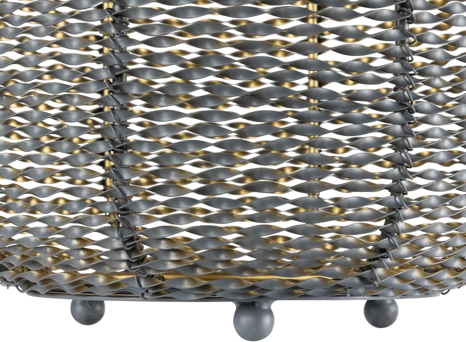 Northlight Twisted Iron Candle Holder Set - Gray Gold